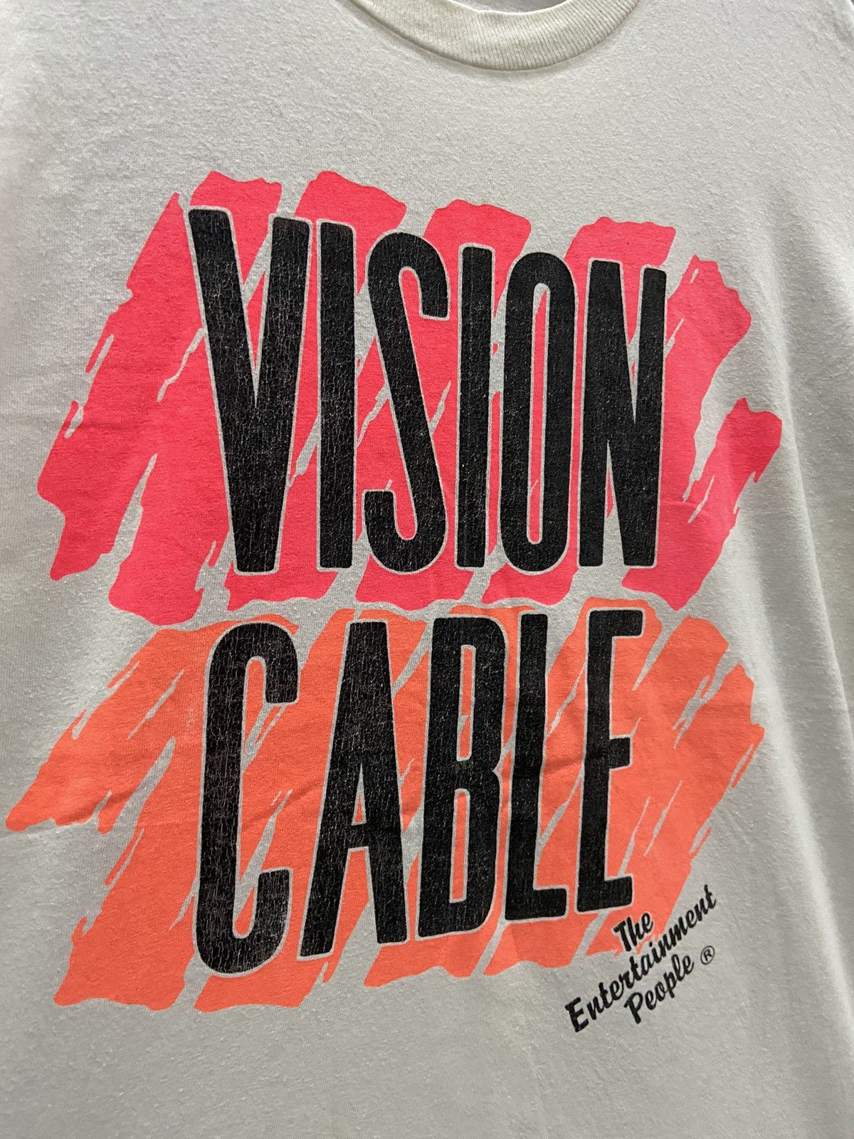 Vintage VINTAGE VISION CABLE THE ENTERTAINMENT PEOPLE TEE SHIRT Size US XL / EU 56 / 4 - 2 Thumbnail