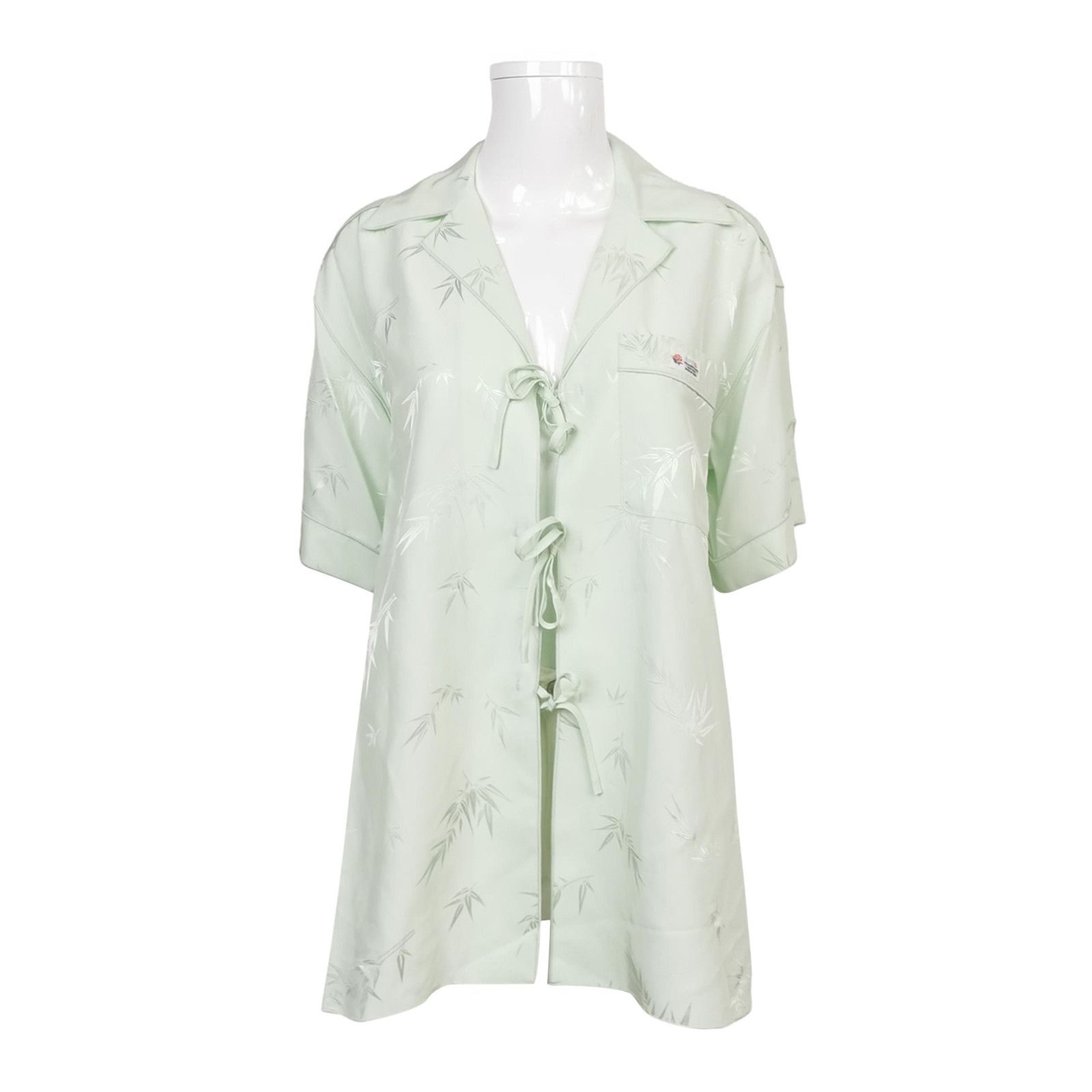 Alexander Wang Alexander Wang Bamboo Print Button Up Shirt XS Size XS / US 0-2 / IT 36-38 - 1 Thumbnail