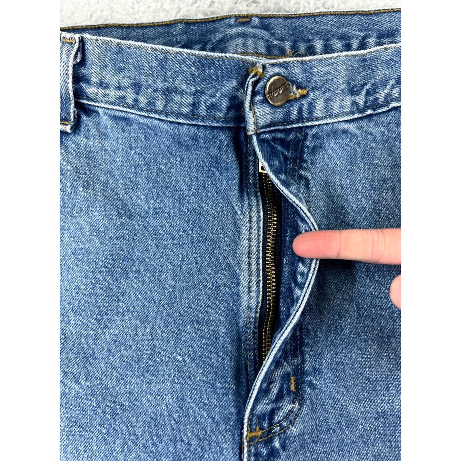Carhartt Carhartt Jeans Mens 42 Blue Denim Traditional Fit 100% Cotton 42x32 Relaxed Bootcut Adult Regular Color Blue Mens Jeans Size US 42 / EU 58 - 7 Thumbnail