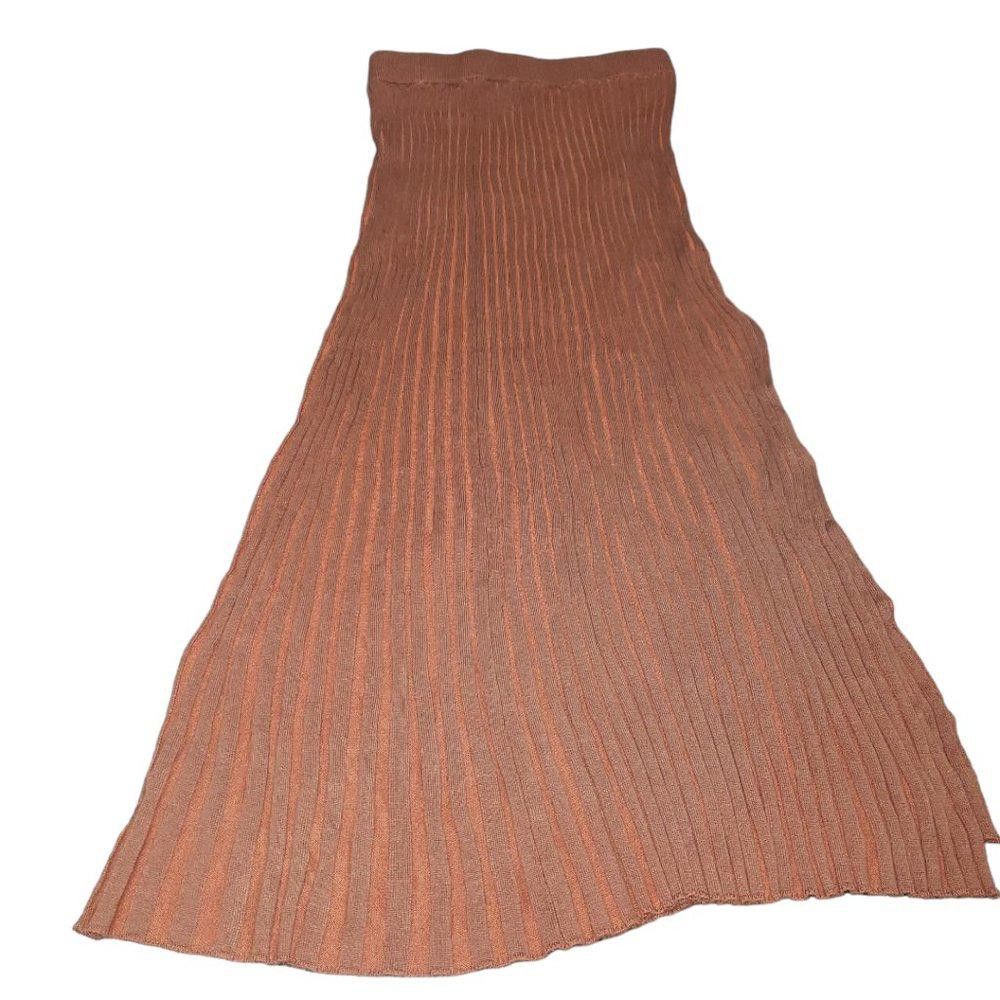 Designer CT484a Hansen & Gretel Long Ribbed Sweater Skirt M Size 32" / US 10 / IT 46 - 1 Thumbnail