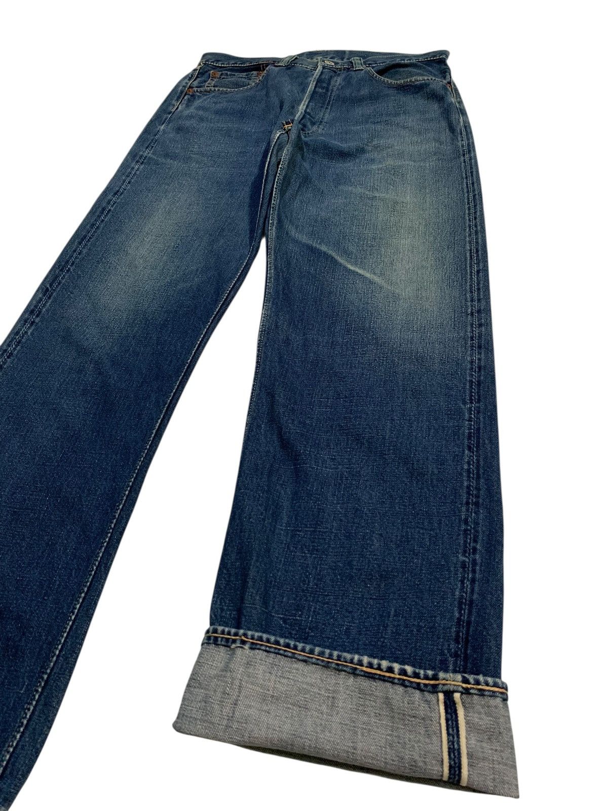Warehouse VINTAGE WAREHOUSE SELVEDGE BUTTON FLY JAPANESE FADED DENIM Size US 31 - 5 Thumbnail
