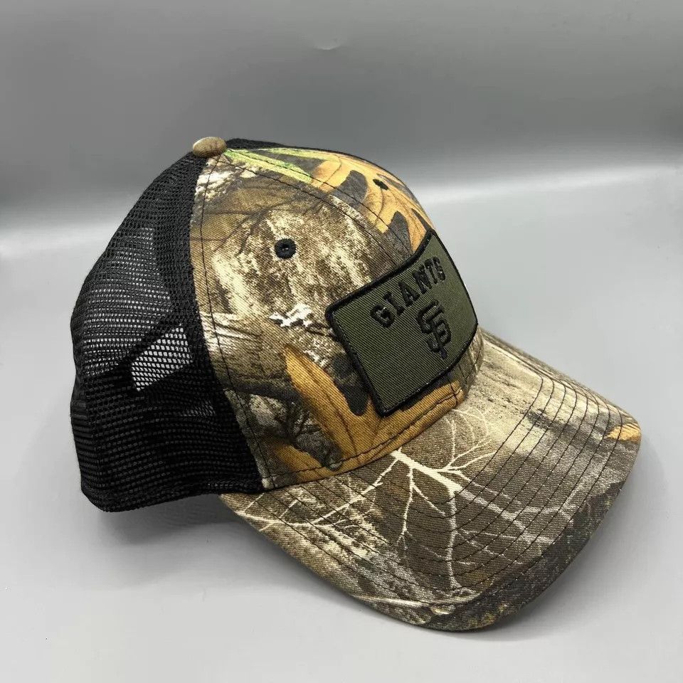 New Era San Francisco Giants Trucker Hat Men Camo Snap Back Cap New Size ONE SIZE - 3 Thumbnail