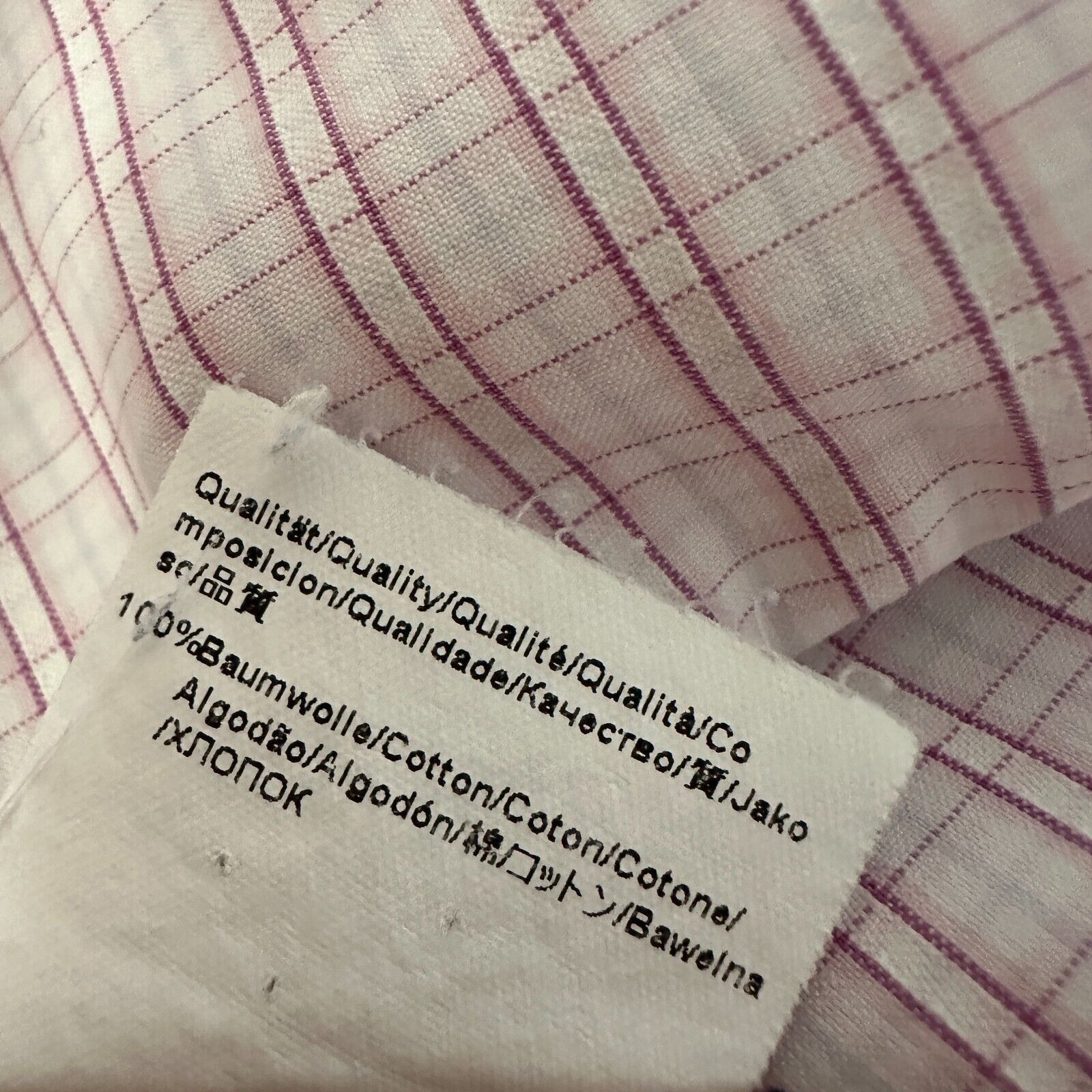 Hugo Boss Hugo Boss Gerald Dress Shirt 17.5 34/35 Pink White Button Up Size US XL / EU 56 / 4 - 10 Thumbnail
