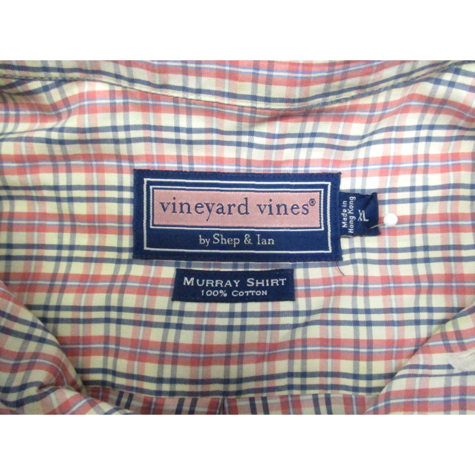 Vineyard Vines Vineyard Vines Murray Shirt Men's XXL Red White Blue Plaid Vintage Button-Front 2XL Classic Fit Size US XXL / EU 58 / 5 - 2 Thumbnail