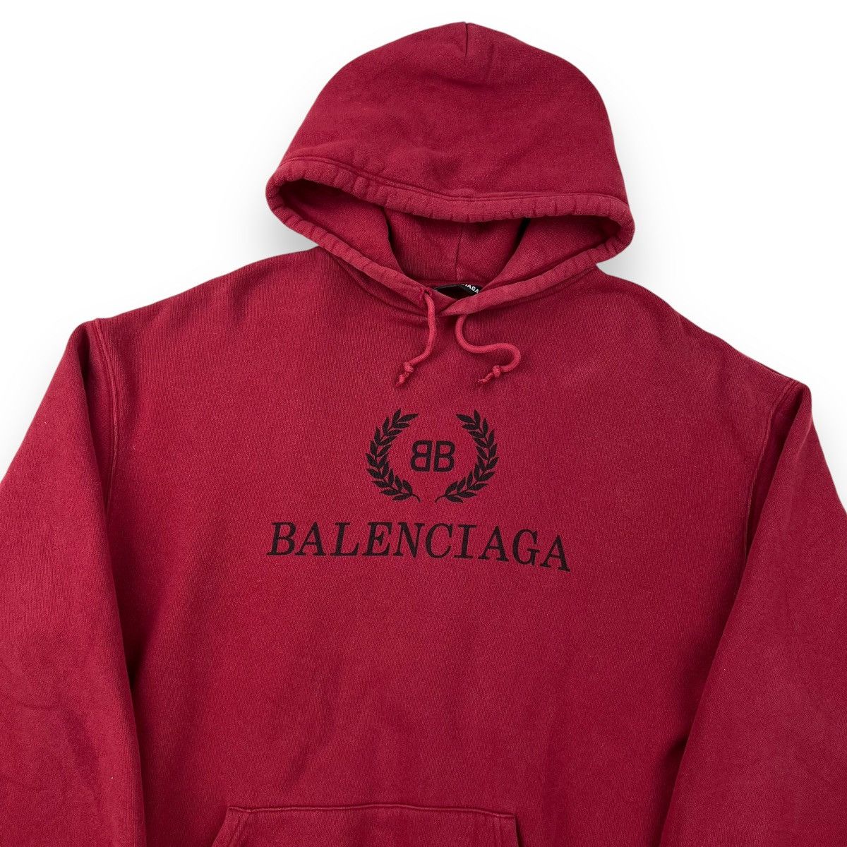 Balenciaga Balenciaga BB Crest Red Hoodie Size US L / EU 52-54 / 3 - 1 Thumbnail