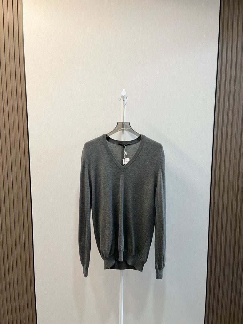 Gucci Gucci Gray shoulder red and green striped V-neck long-sleev Size US L / EU 52-54 / 3 - 1 Thumbnail