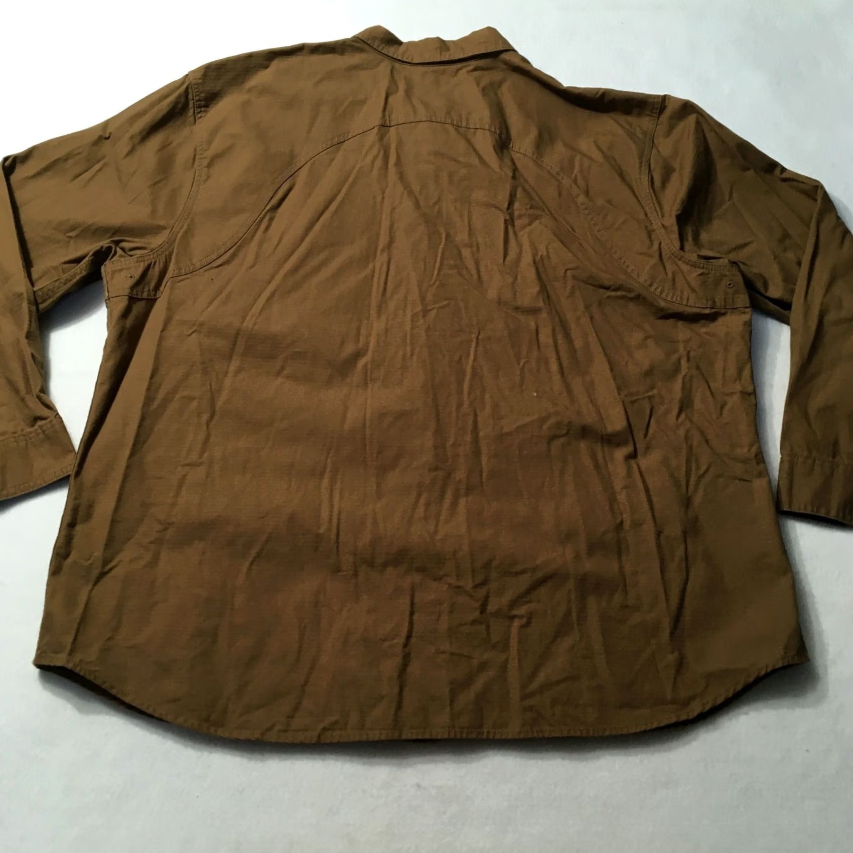 Vintage C.E. Schmidt Shirt Adult 2XL Brown Workwear Outdoor Construction Men Size US XXL / EU 58 / 5 - 6 Thumbnail