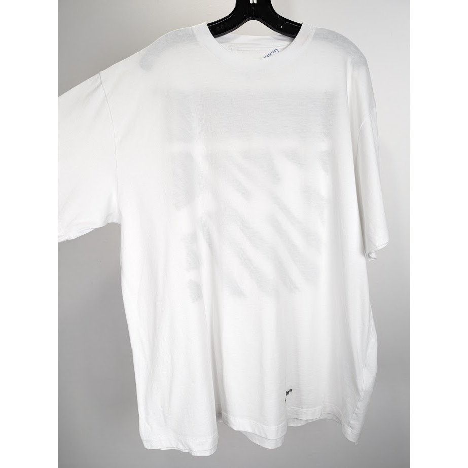 Off-White o1rshd1 Scribble Diag Over S/S Tee in White/Black Size US M / EU 48-50 / 2 - 8 Thumbnail