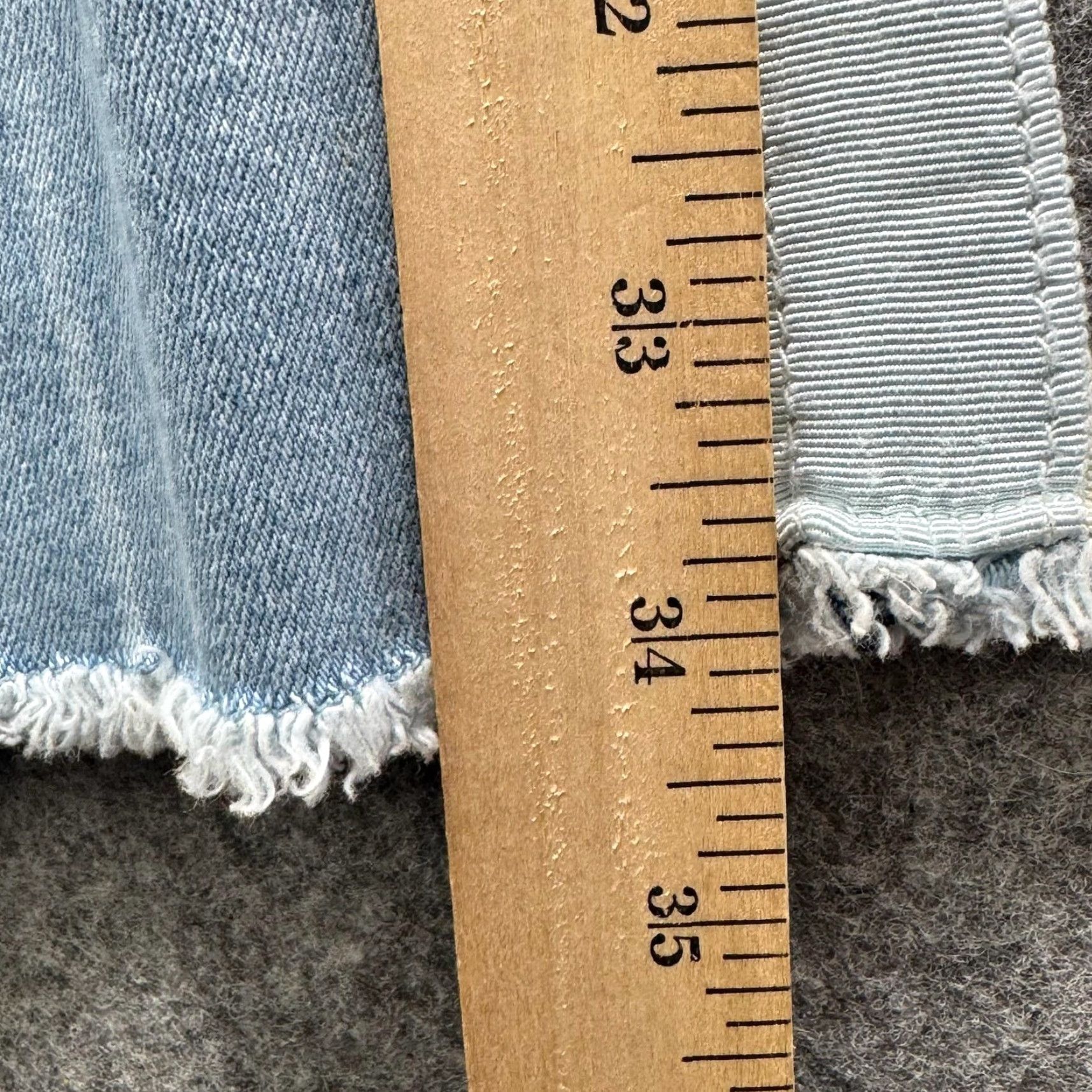 Veronica Beard Veronica Beard Jeans Womens 26 Light Blue High Rise Kick Flare 11" Raw Hem Denim Stretch 5-Pocket Zip Fly Size 26" / US 2 / IT 38 - 7 Thumbnail