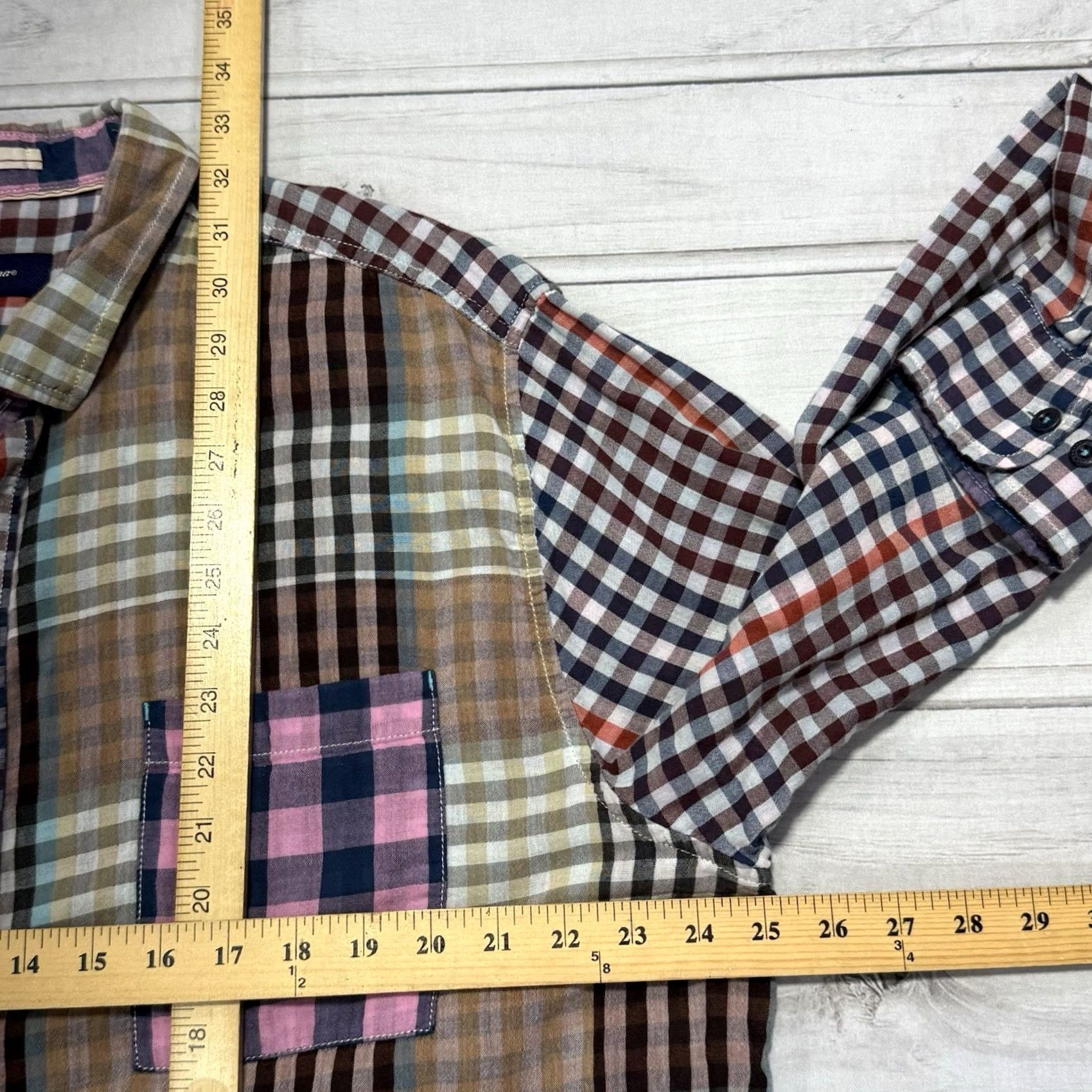 Tommy Bahama Tommy Bahama Shirt XXL Colorful Loud Carnival Mixer Plaid Button Front Size US XXL / EU 58 / 5 - 5 Thumbnail