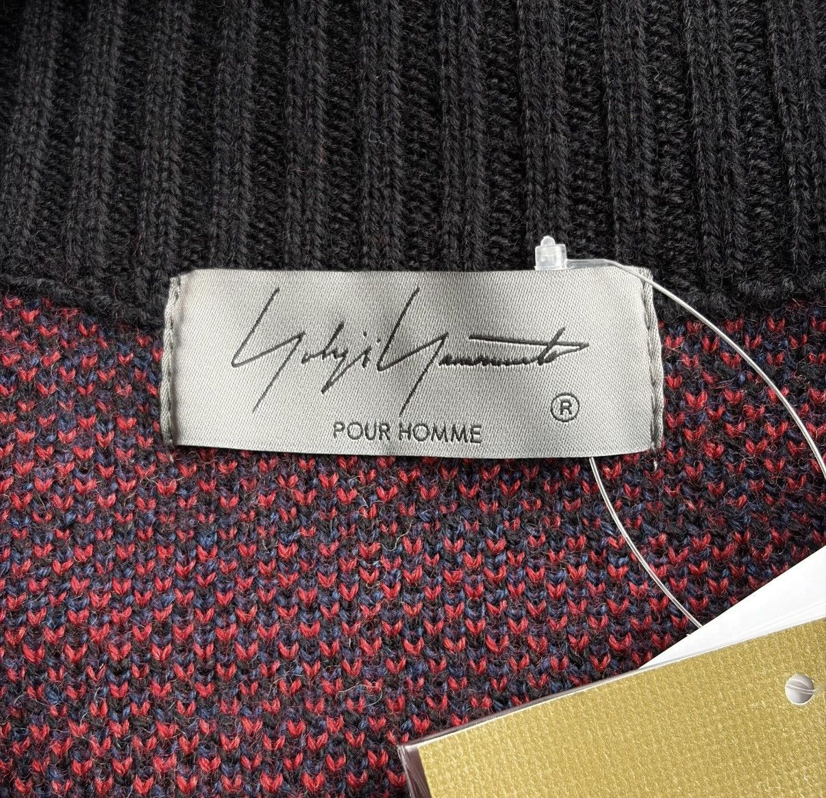 Yohji Yamamoto Yohji Yamamoto 24aw Black & Red Striped Cardigan K4 Size US L / EU 52-54 / 3 - 7 Thumbnail