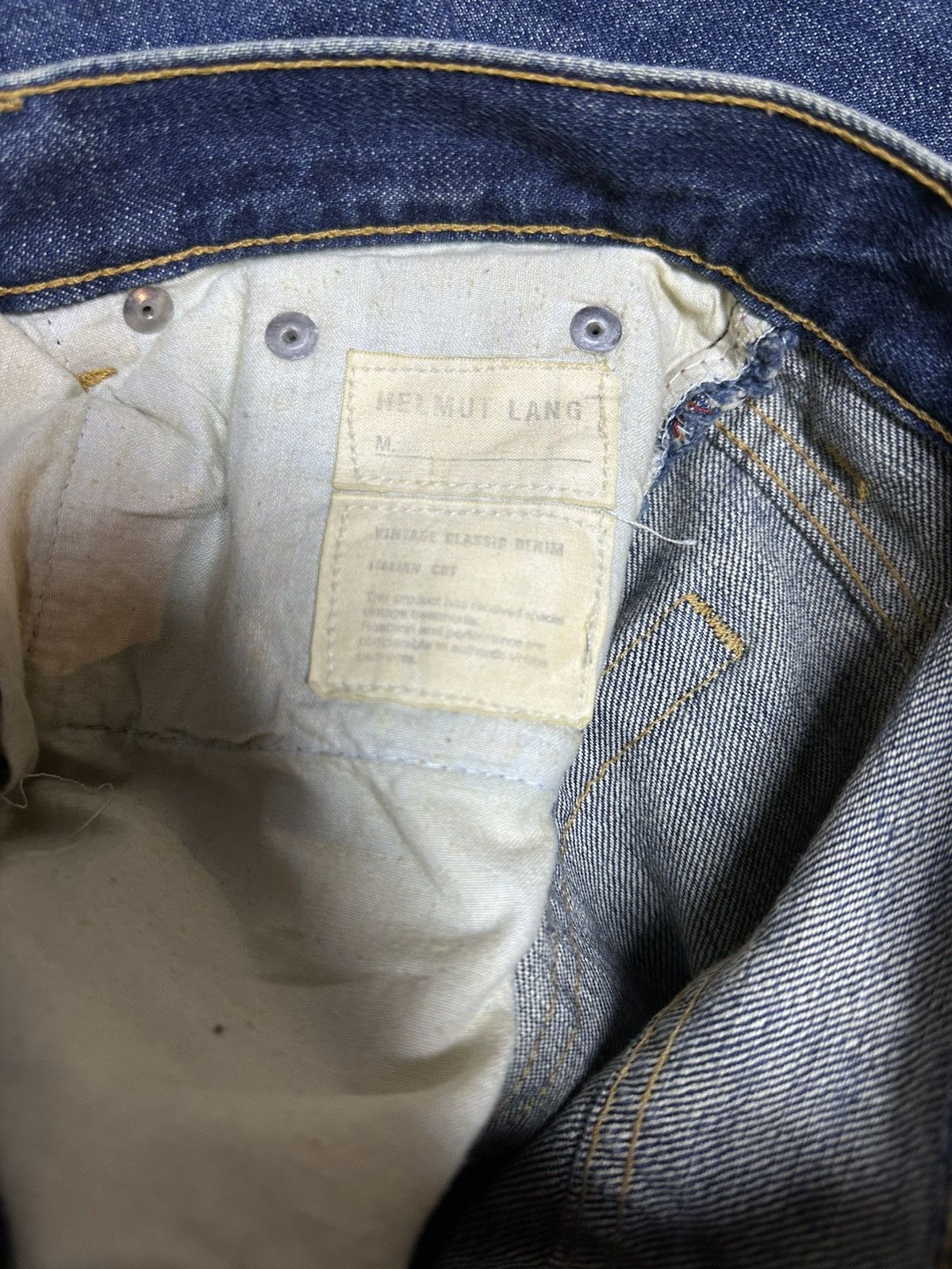 Helmut Lang Vintage Helmut Lang Indigo Blue Denim Size US 29 - 5 Thumbnail