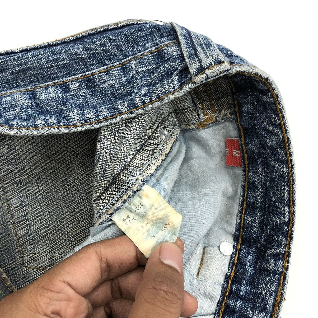If Six Was Nine × Japanese Brand × Le Grande Bleu (L.G.B.) Y2K Clef de Sol Flared Jeans Distressed Bootcut Denim Pants Size 29" - 12 Thumbnail