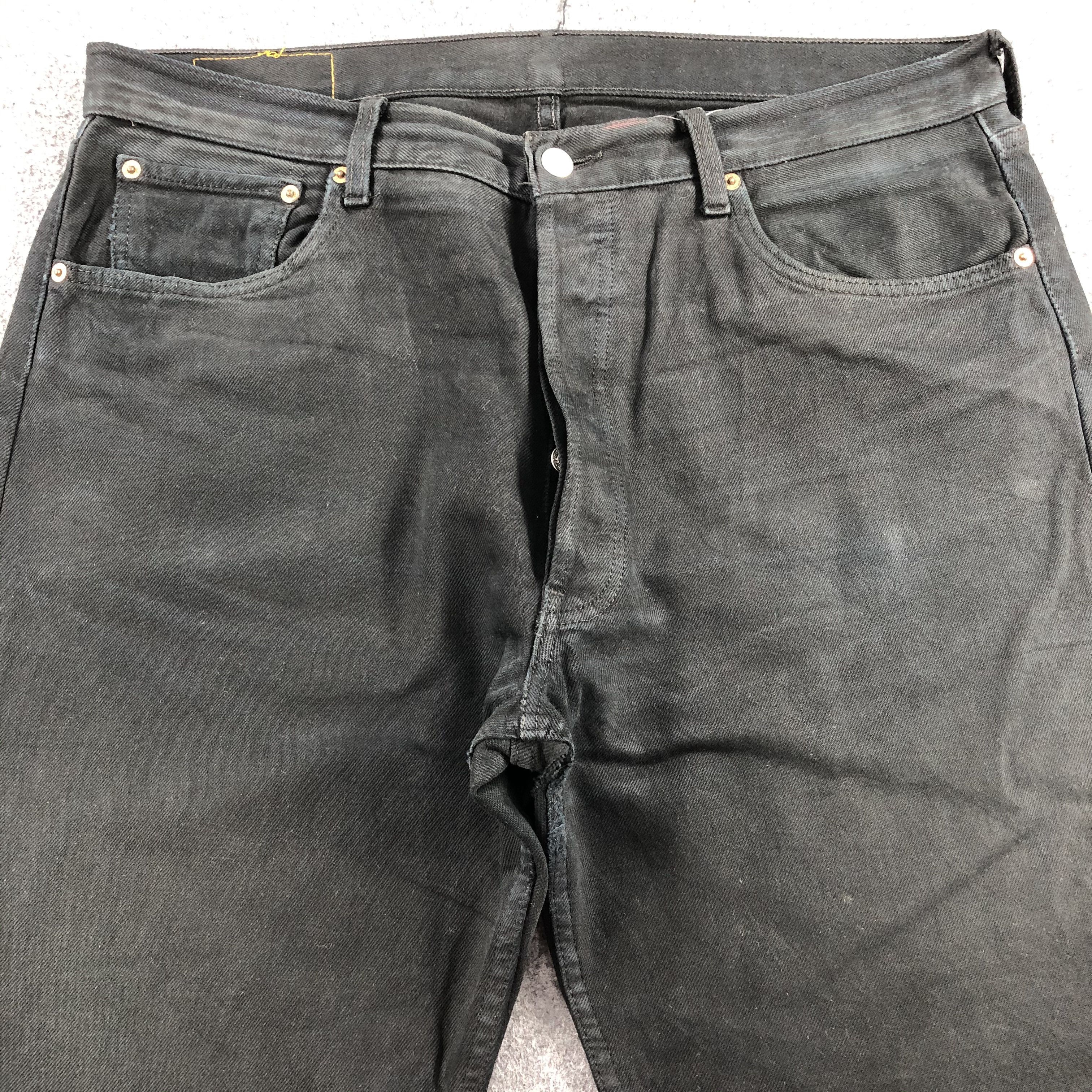 Levi's Vintage 90s Ripped Levis 501 Earth Tone Jeans-J1649 Size US 38 / EU 54 - 3 Thumbnail