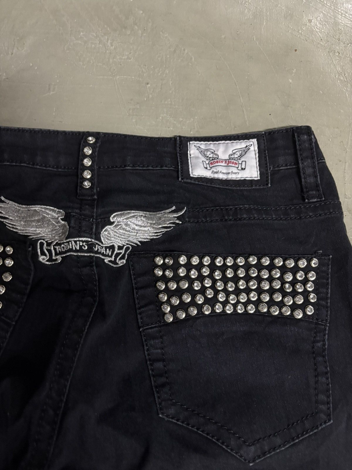 Robins Jeans Vintage Robins Jean studded black denim Size 30" / US 8 / IT 44 - 3 Thumbnail