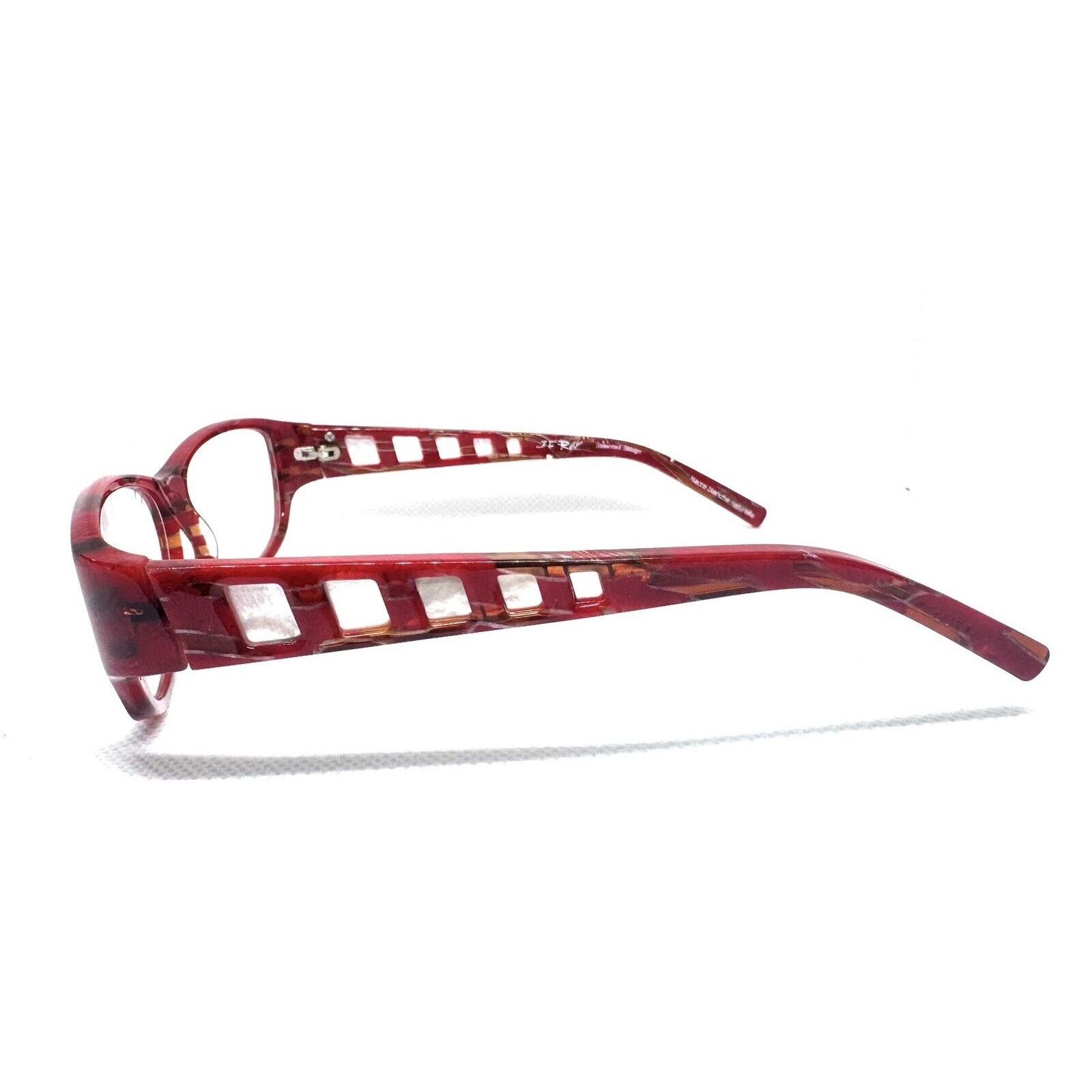 J.F. REY JF REY BY BOZ JF1178 RED EYEGLASSES RX FRAMES 55 15 FRANCE Size ONE SIZE - 8 Thumbnail