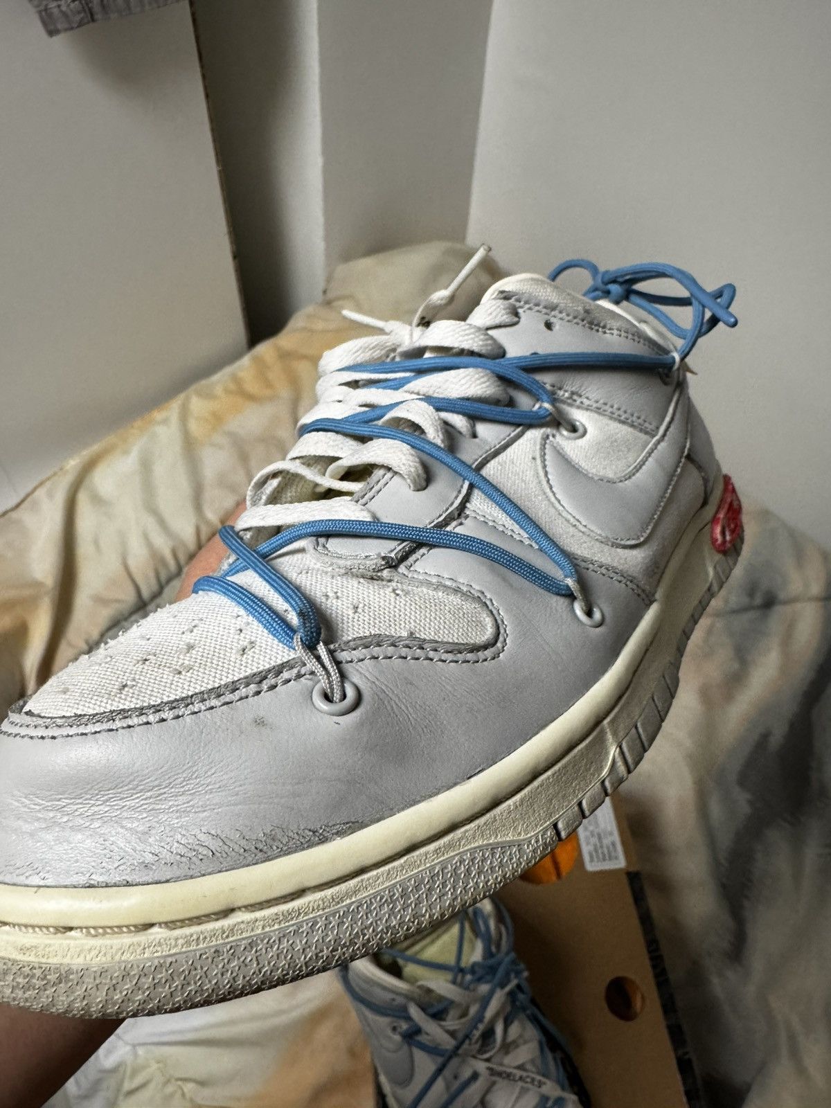Nike × Off-White Nike Dunk Low Off-White Lot 5 Size US 11.5 / EU 44-45 - 15 Thumbnail
