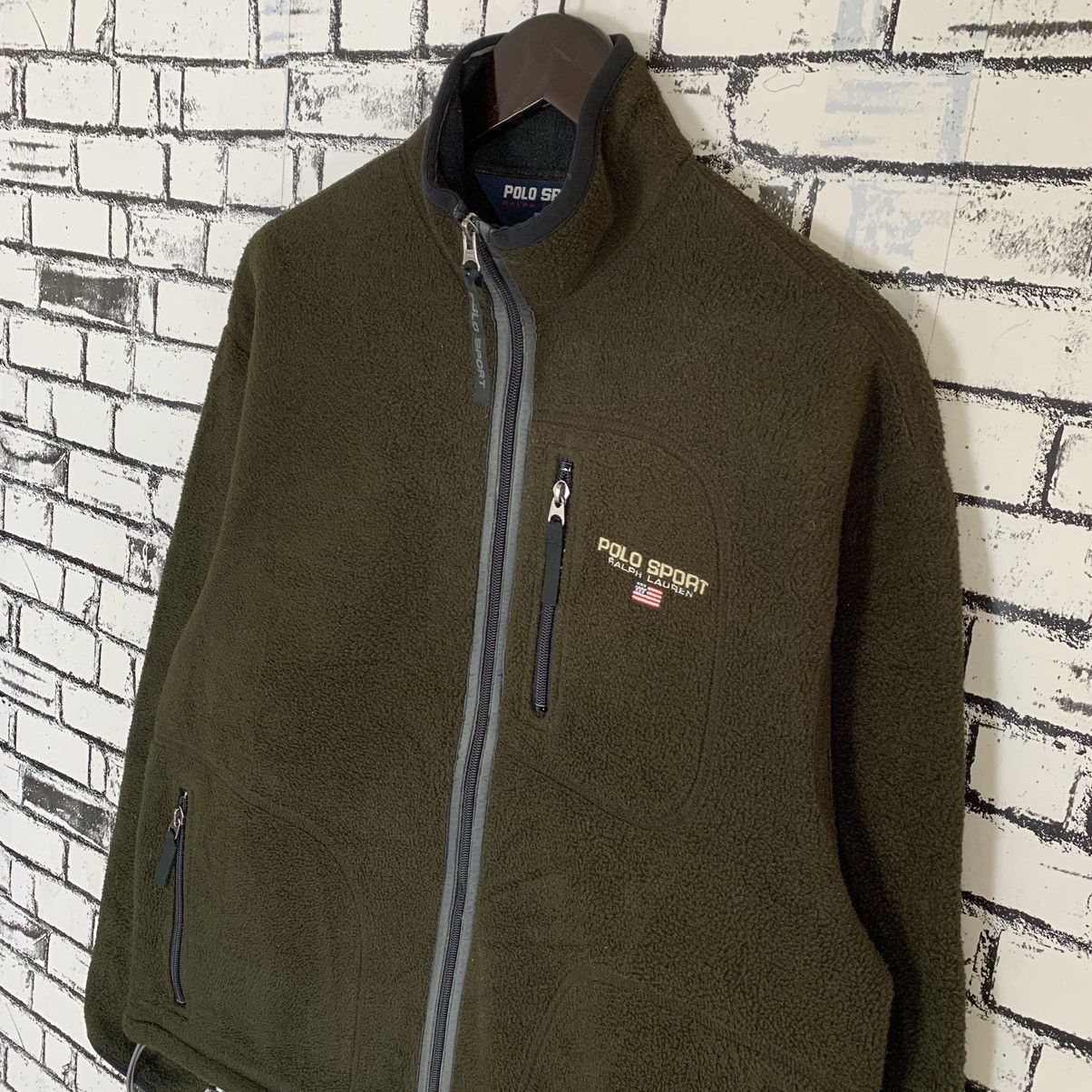 Polo Ralph Lauren Polo Sport Ralph Lauren Fleece Pullover Zipper Jacket Size US L / EU 52-54 / 3 - 3 Thumbnail