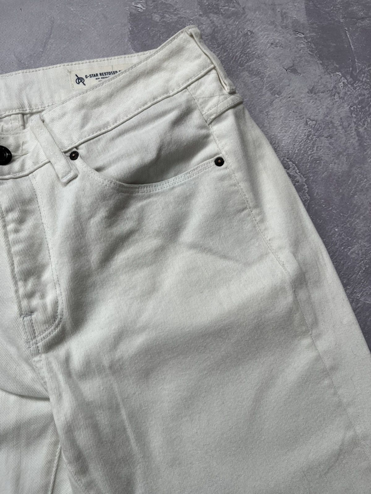 G-Star G-star Raw 3301 MR MID Skinny Wmn Distressed Denim Pants Size 31" - 6 Thumbnail