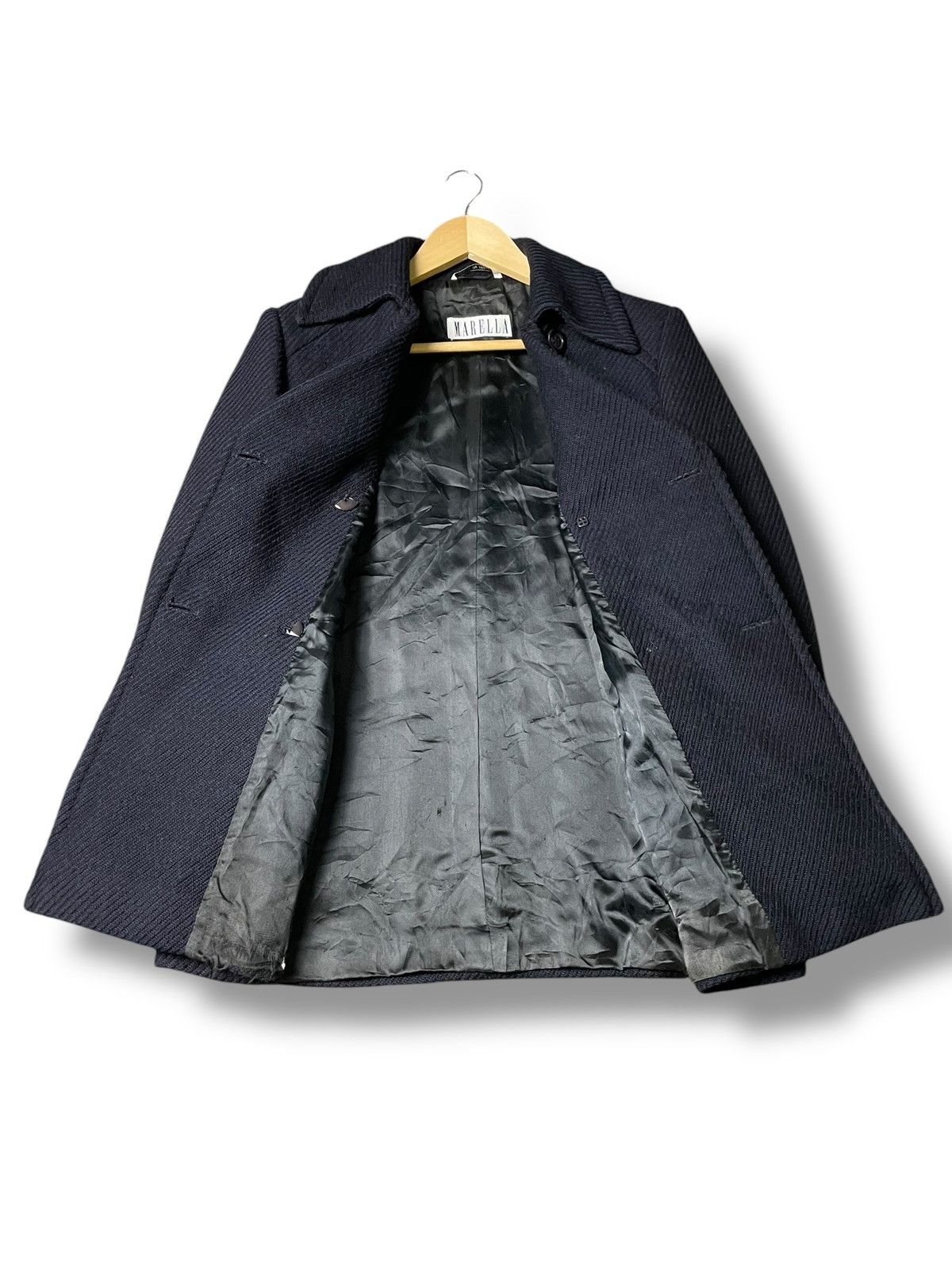 Japanese Brand × Vintage Marella Double Breasted Pea Coat (54) Size US XXS / EU 40 - 2 Thumbnail