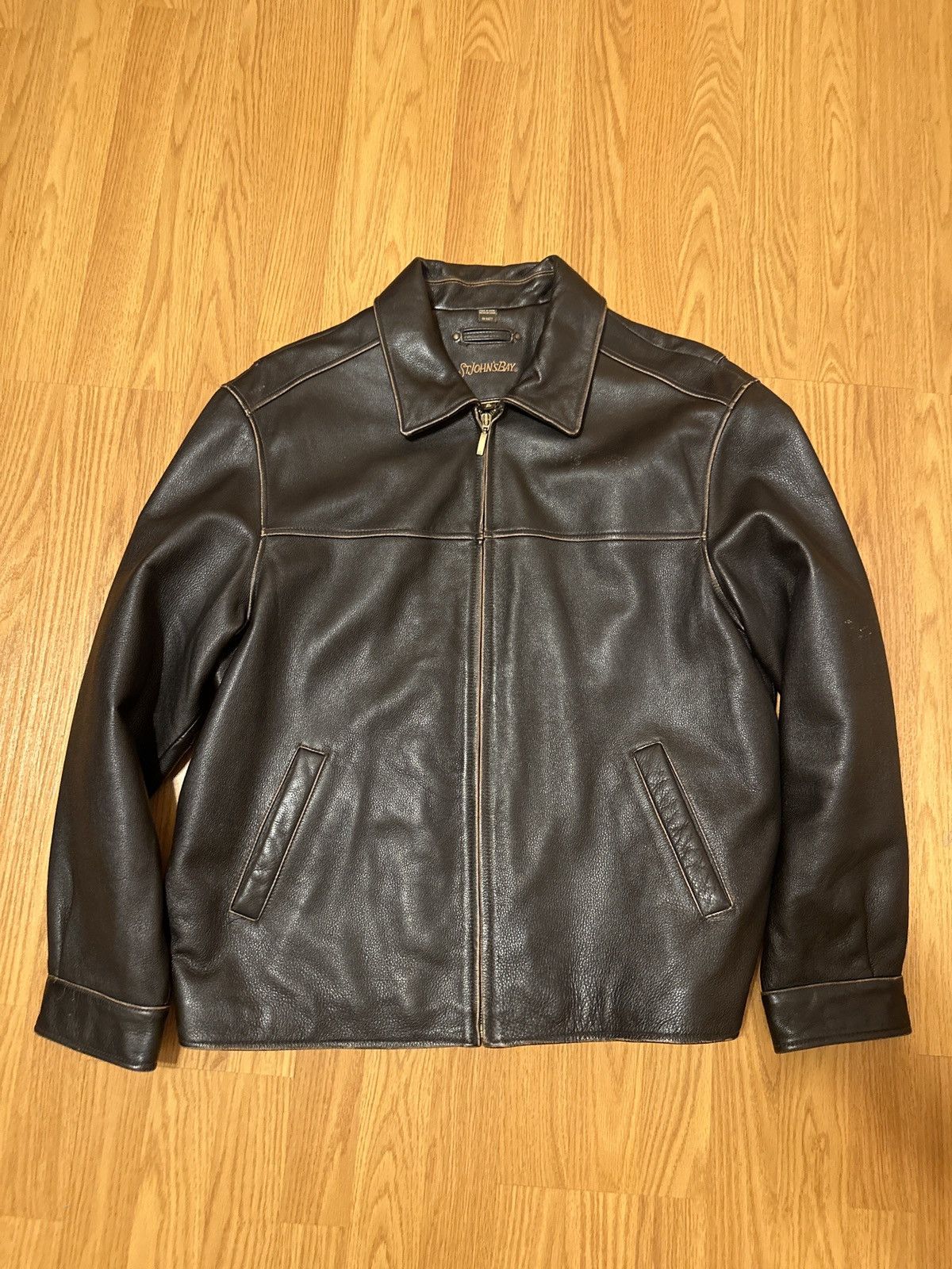 St. Johns Bay St. john Bay leather jacket | Grailed