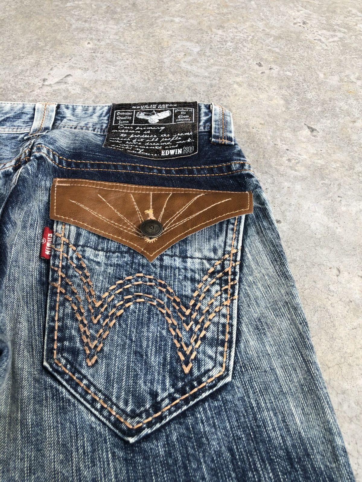 Hysteric Glamour Japanese Edwin XV Flared Jeans Distressed Denim Size US 32 / EU 48 - 17 Thumbnail