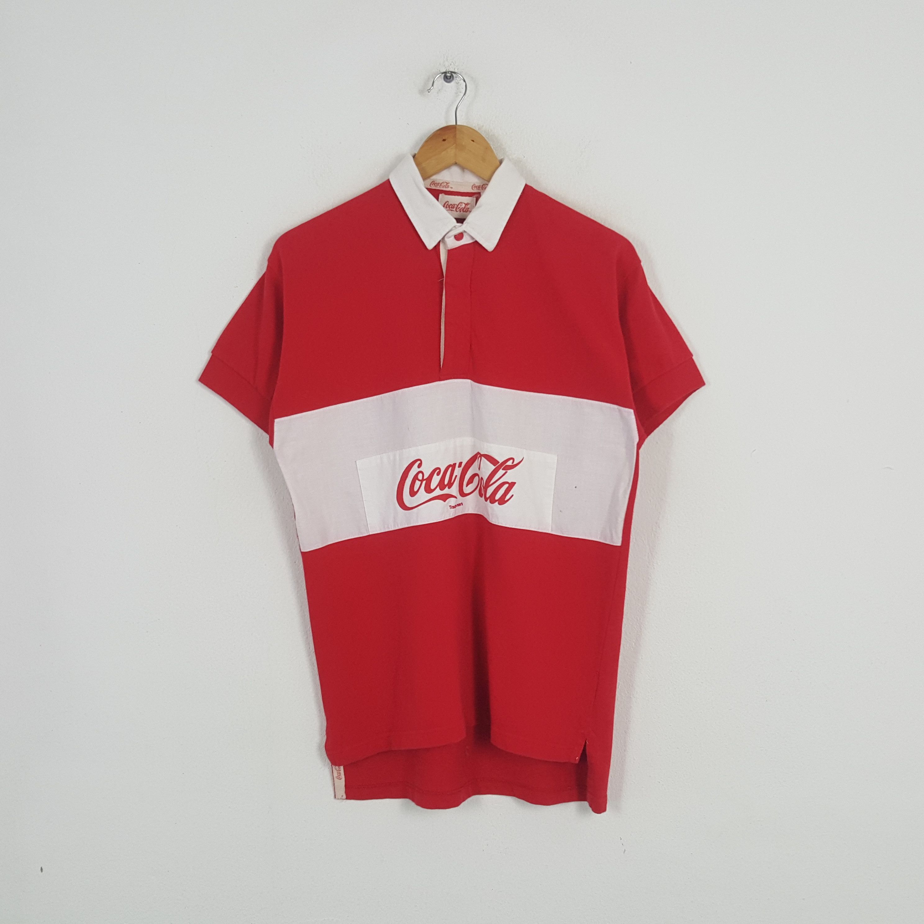 Coca Cola × Vintage Vintage Coca Cola American Soda Drink Rugby Polos Size US M / EU 48-50 / 2 - 1 Thumbnail