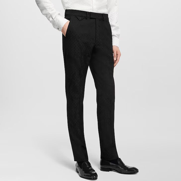 Louis Vuitton Pont Neuf Cigarette Evening Trousers - 52 L Size 52L - 3 Thumbnail