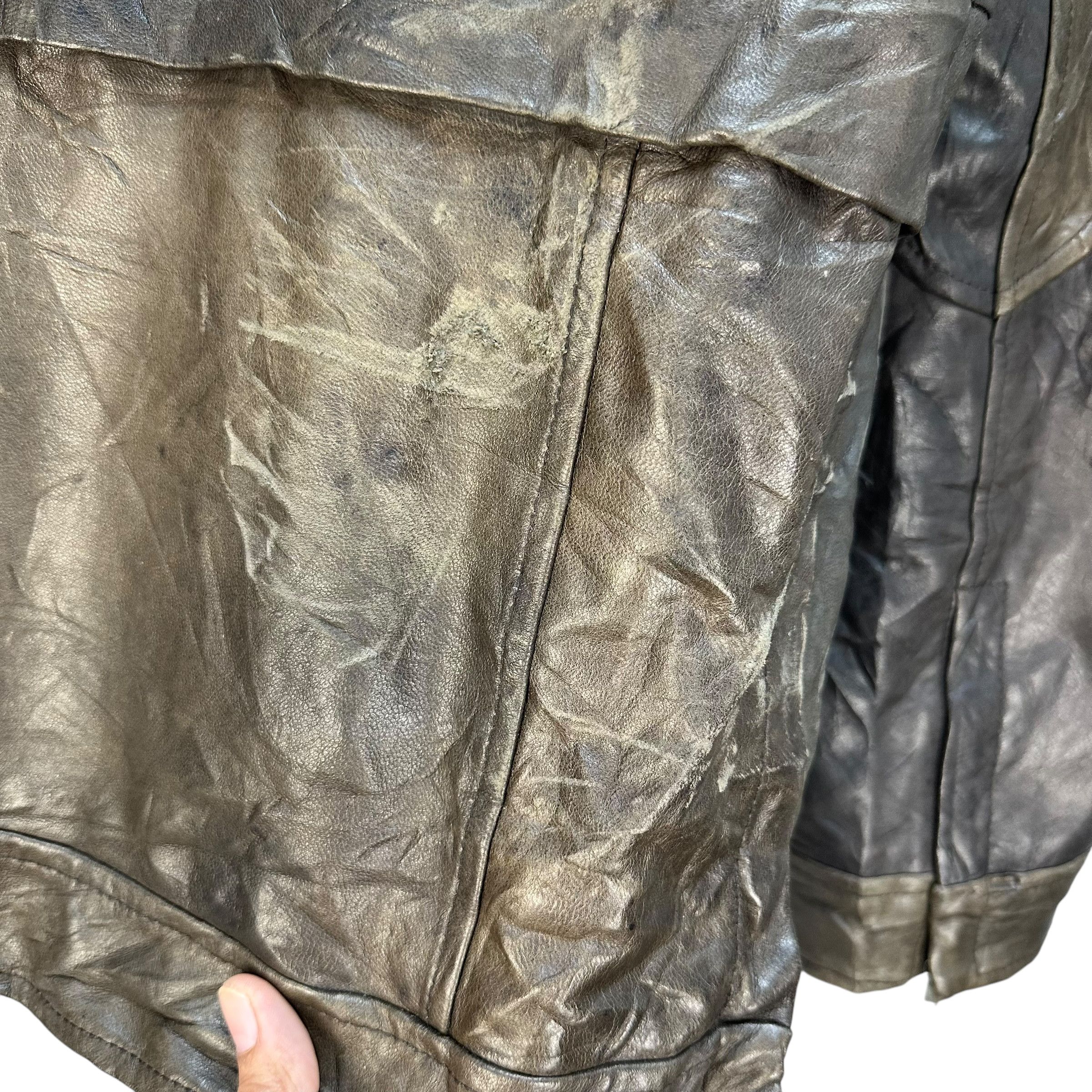 Balmain Vintage BALMAIN Fur Neck Sheepskin Leather Jacket #A65-1548 Size US L / EU 52-54 / 3 - 20 Thumbnail