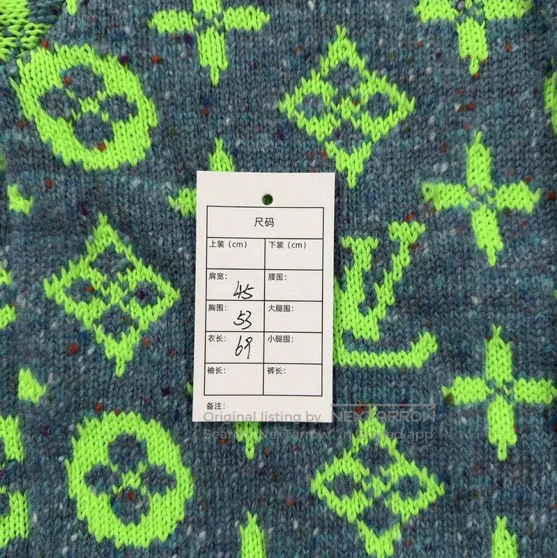 Louis Vuitton Louis Vuitton Green Wool Cardigan for Men . Size US L / EU 52-54 / 3 - 5 Thumbnail