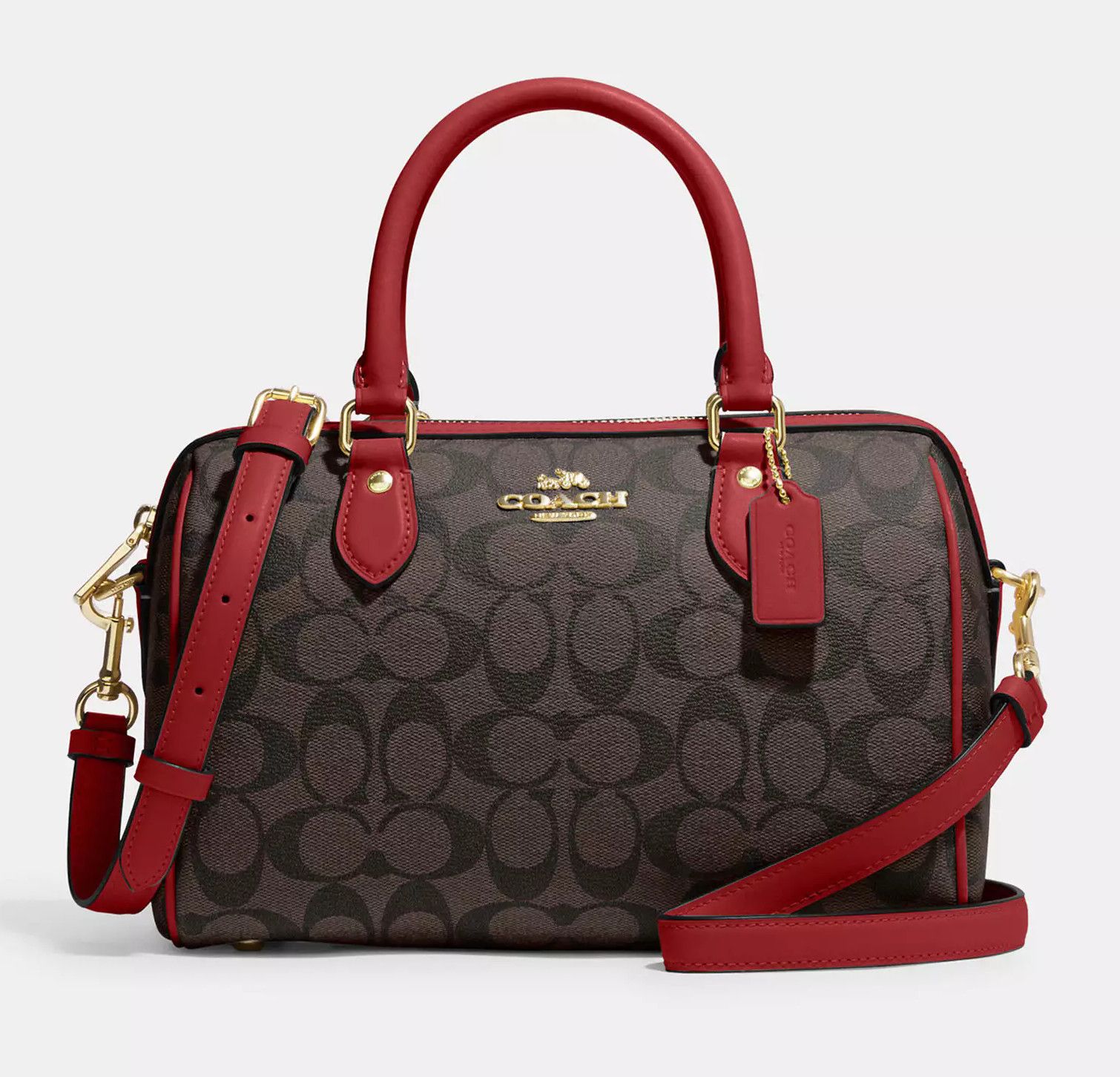 Coach Rowan Satchel Bag In Signature Canvas CH280 Size ONE SIZE - 7 Thumbnail