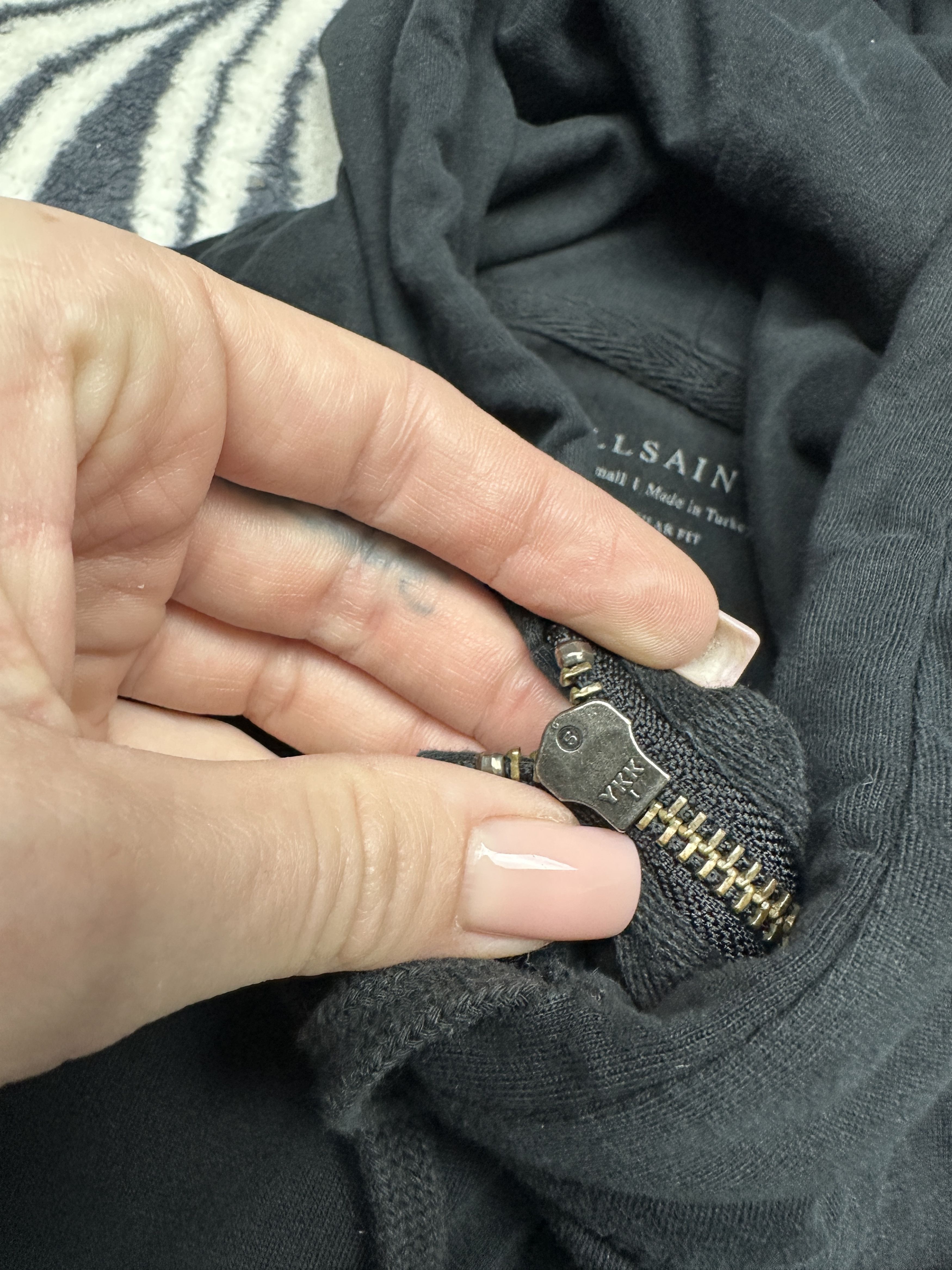 Allsaints AllSaints Mens Brace Full Zip Hoodie Size US XS / EU 42 / 0 - 5 Thumbnail
