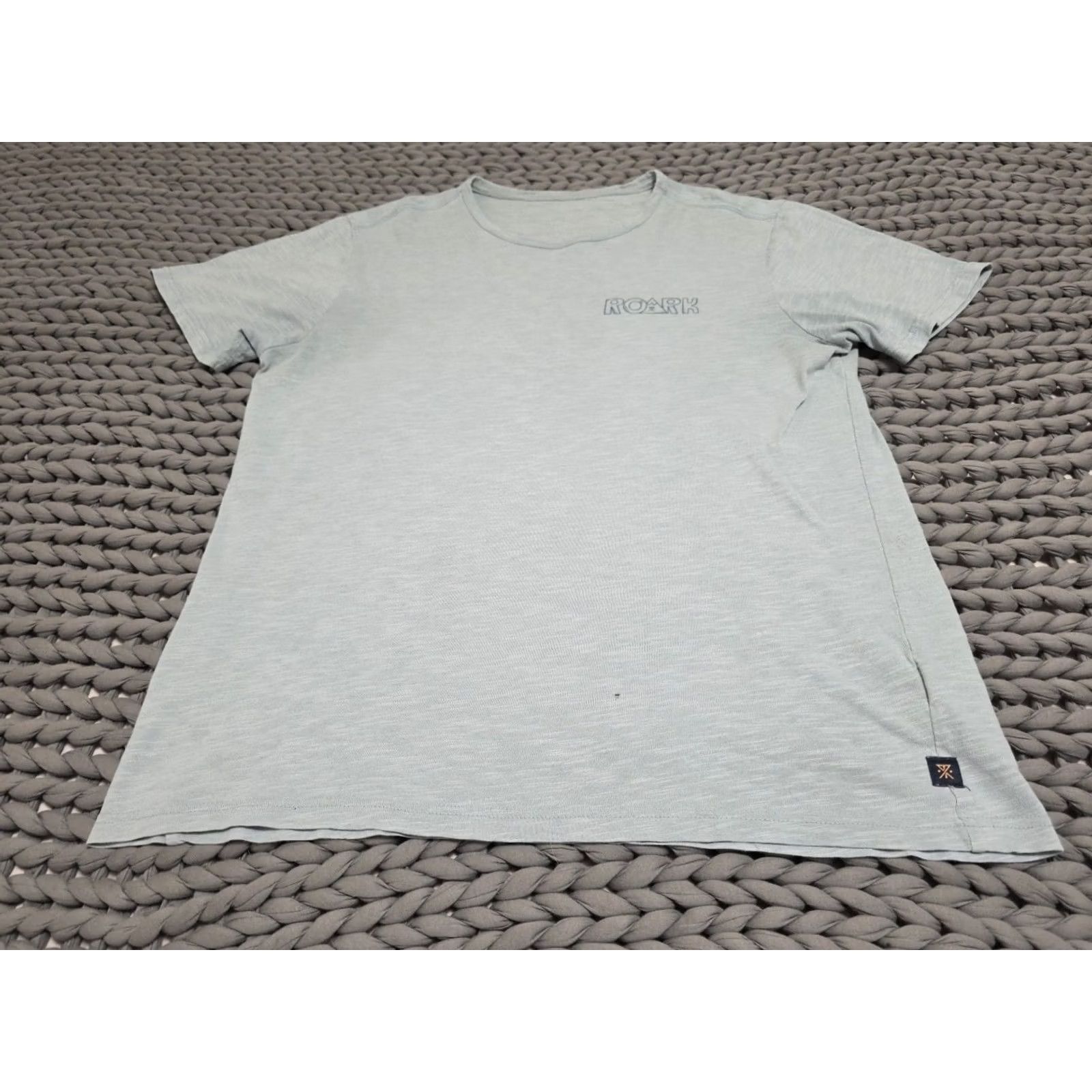 Roark Roark T-Shirt Blue Organic Cotton Peace Mountain Hiker XL Mens Short Sleeve Crew Neck Graphic Print All Seasons Vintage: No Size US XL / EU 56 / 4 - 7 Thumbnail