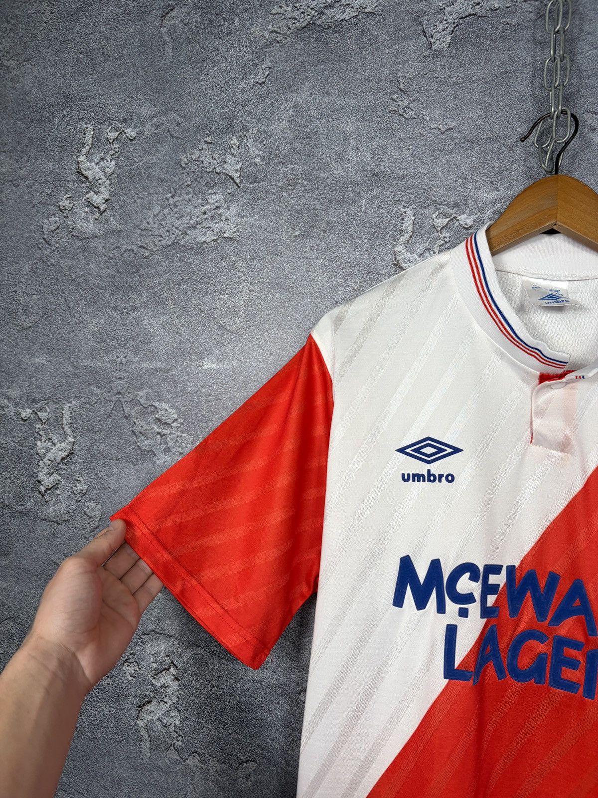 Umbro Vintage Umbro Glasgow Rangers 1987/88 Away T-shirt Jersey Size US L / EU 52-54 / 3 - 7 Thumbnail