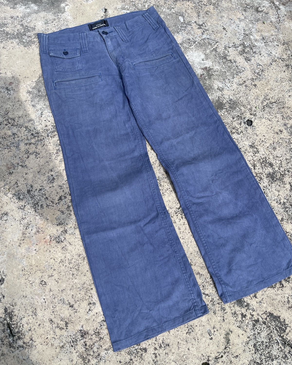 Comme des Garcons Tricot CDG Military Wide Leg Pants Canvas Size US 33 - 3 Thumbnail