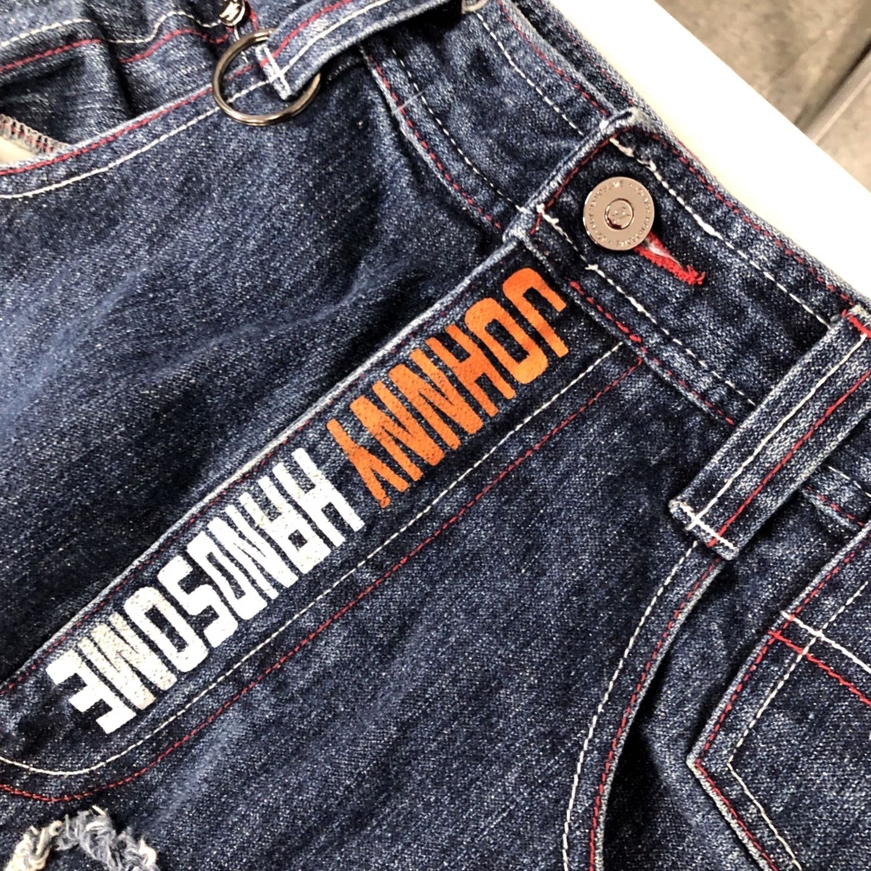 Vintage Johnny Handsome Jeans Mens 32 Blue Men Tag 31x32 Decorative Baggy Hip Hop Skate Size US 32 / EU 48 - 7 Thumbnail