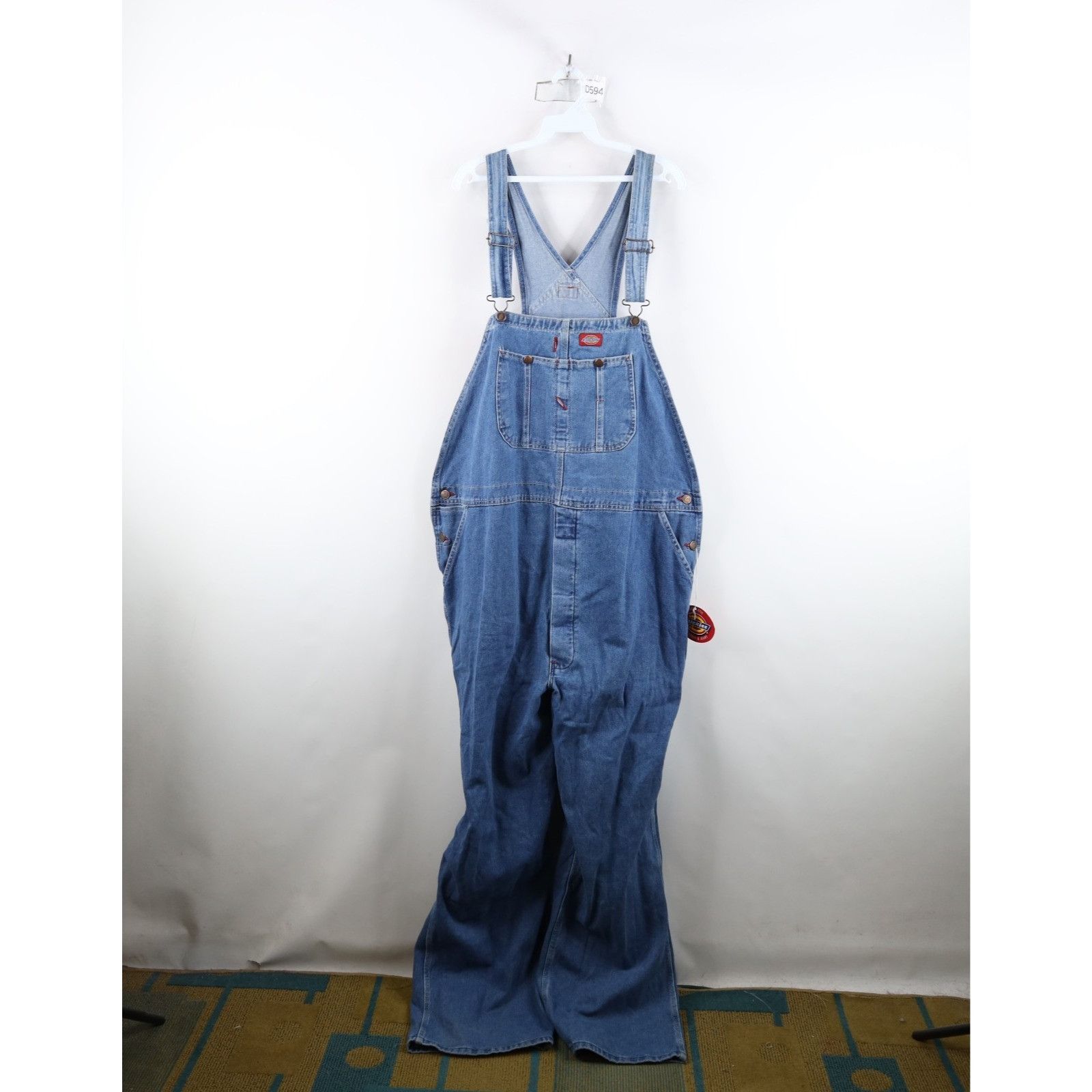 Dickies Deadstock Vintage 90s Dickies Spell Out Wide Leg Overalls Size US 44 / EU 60 - 1 Thumbnail