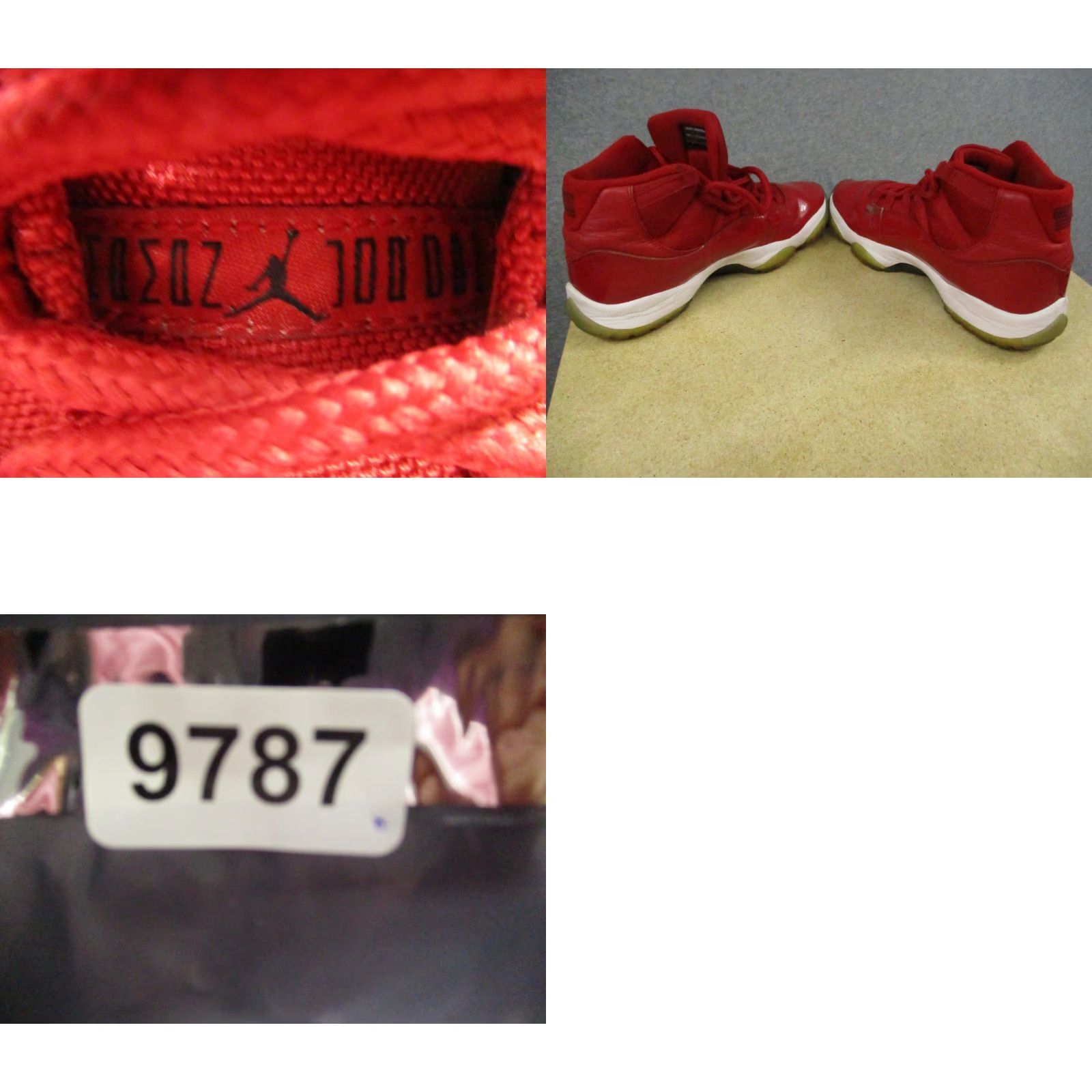 Nike VINTAGE Nike Air Jordan 11 Win Like 96 Sneaker Mens 9.5 Red White 378037-623 Retro Cherry OG XI Bred Size US 9 / EU 42 - 9 Thumbnail