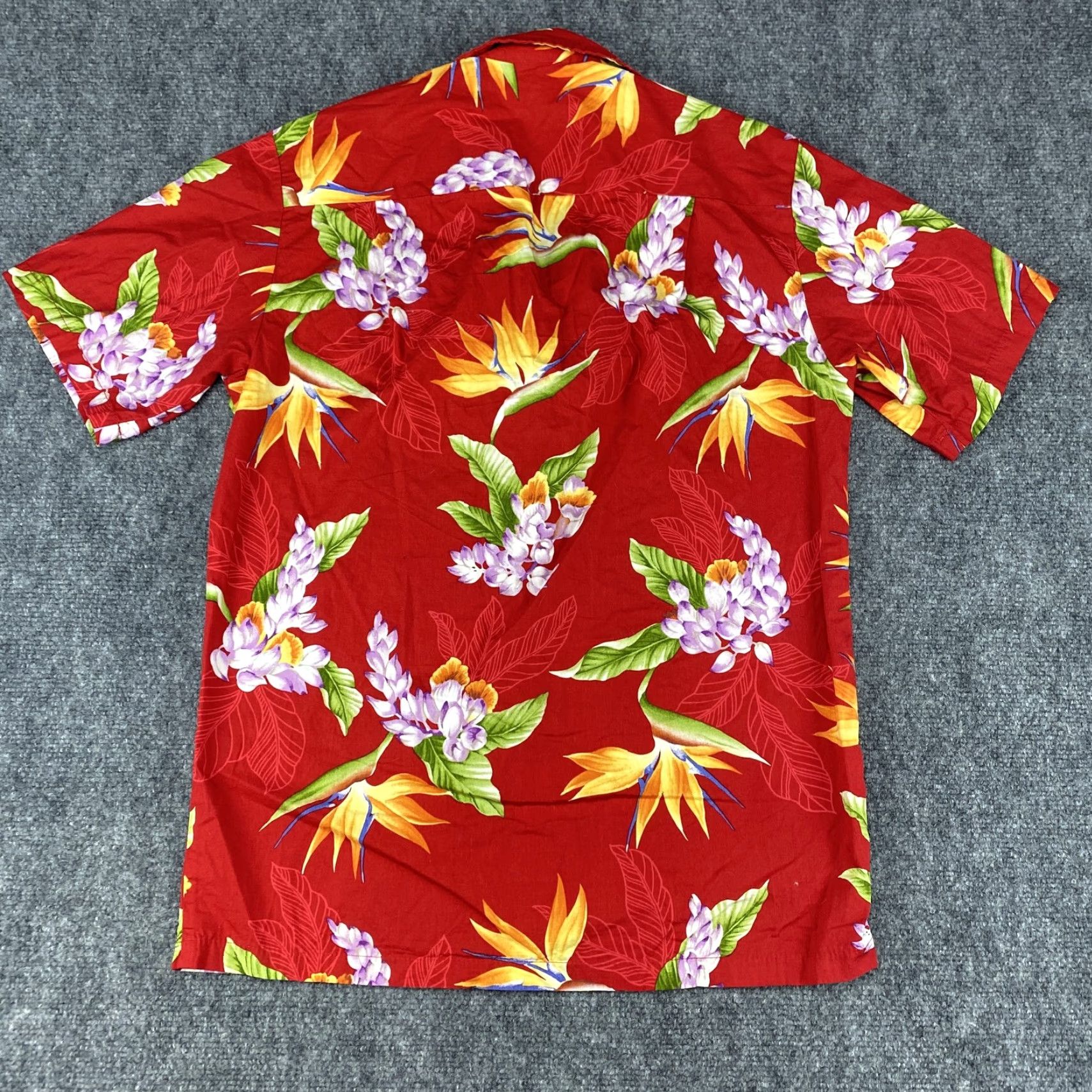 Paradise VTG E&K Hawaiian Shirt Mens M Floral Bird of Paradise Button Up Made Hawaii Size US M / EU 48-50 / 2 - 4 Thumbnail