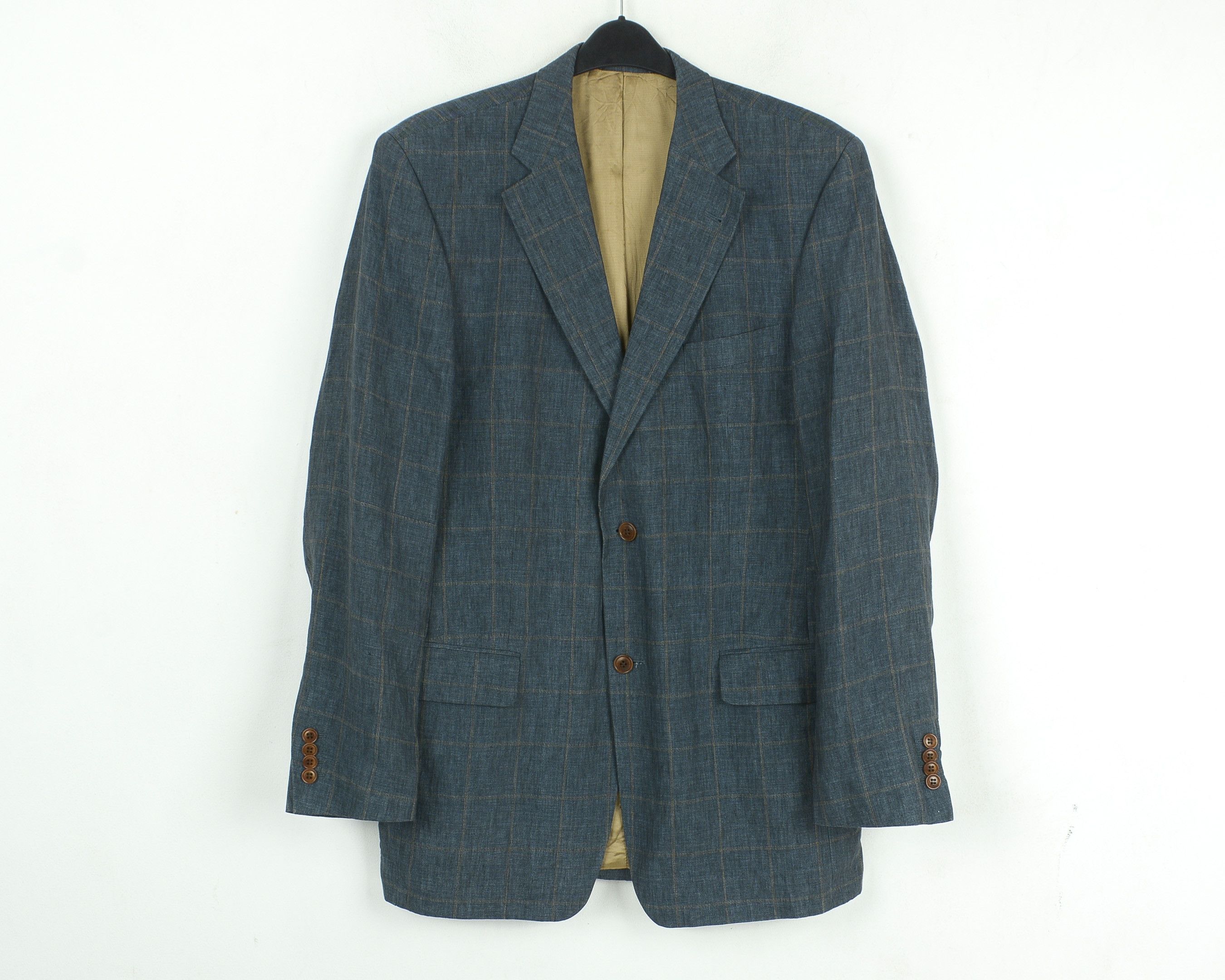 Other ROY ROBSON UK 40 US Linen EU 50 Plaid Blazer Suit Jacket Top Size 40R - 1 Thumbnail