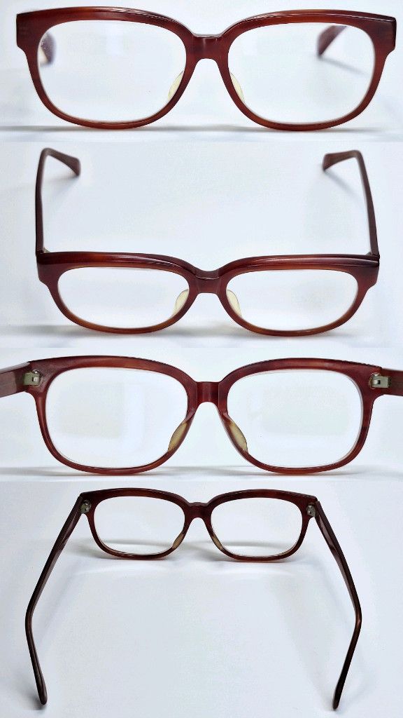 Other 80s Japan Artisan Hand-Cut Ki-500 Bold Acetate Frame Glasses Size ONE SIZE - 7 Thumbnail