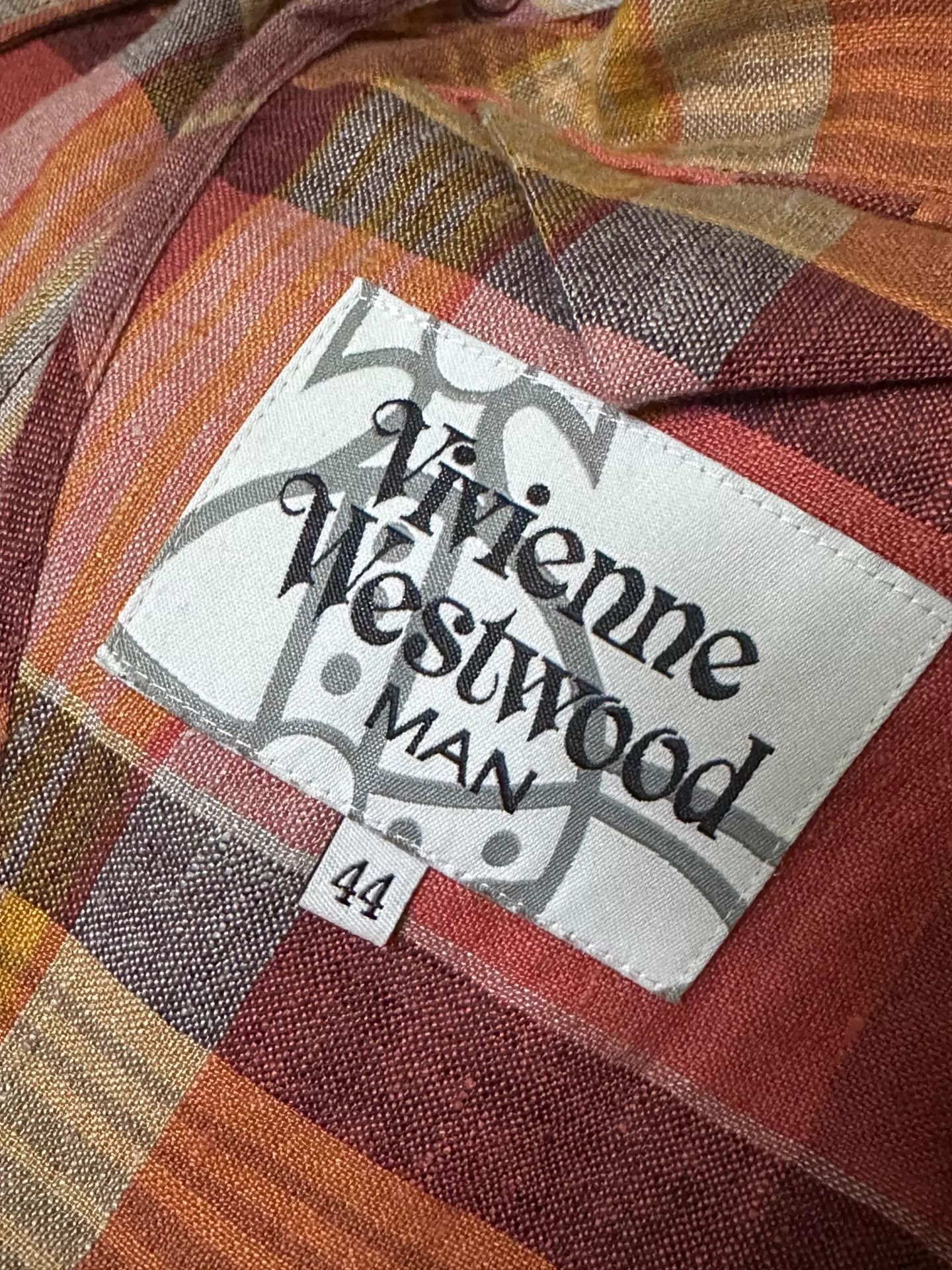 Vivienne Westwood Vivienne Westwood 2009SS Linen Check Jacket 44 O/Y/W/P Size US S / EU 44-46 / 1 - 4 Thumbnail