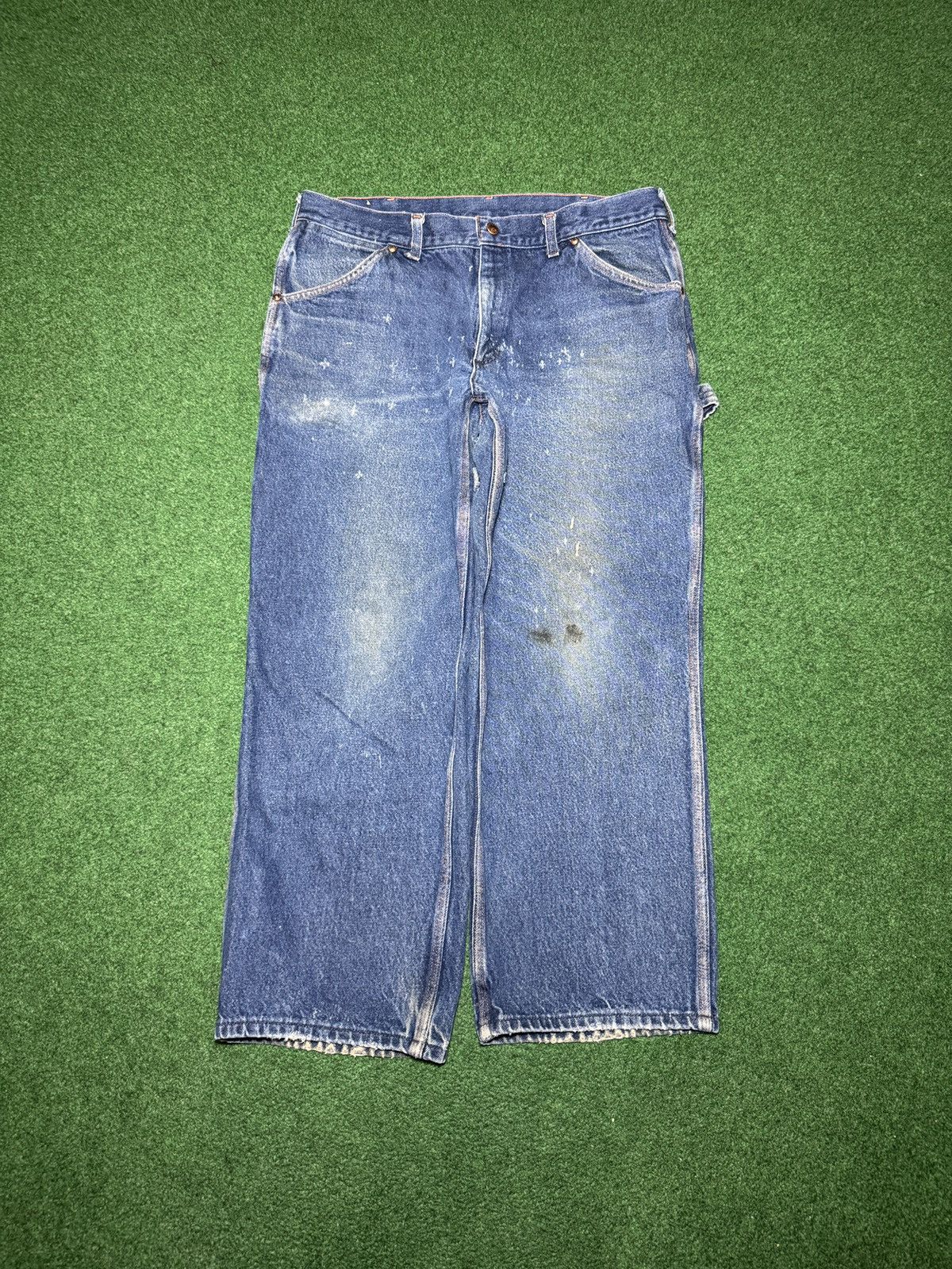 Big Mac Vintage Big Mac Denim Carpenter Distressed 38x27 Jeans Size US 36 / EU 52 - 3 Thumbnail