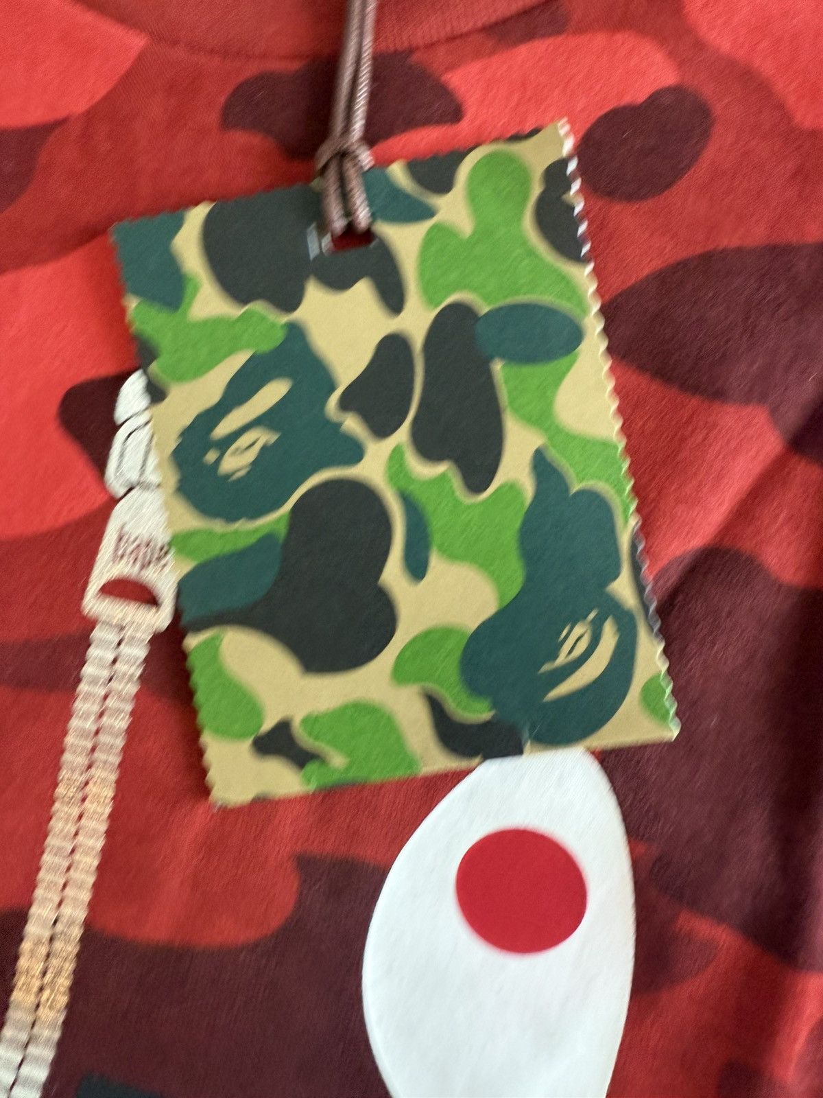 Bape Bape Red Camo Shark Tee Size US XL / EU 56 / 4 - 6 Thumbnail