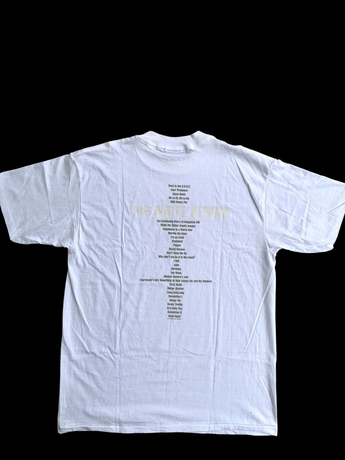 Band Tees × Japanese Brand × Vintage Vintage 90s The Beatles White Album T-shirt Size US L / EU 52-54 / 3 - 11 Thumbnail