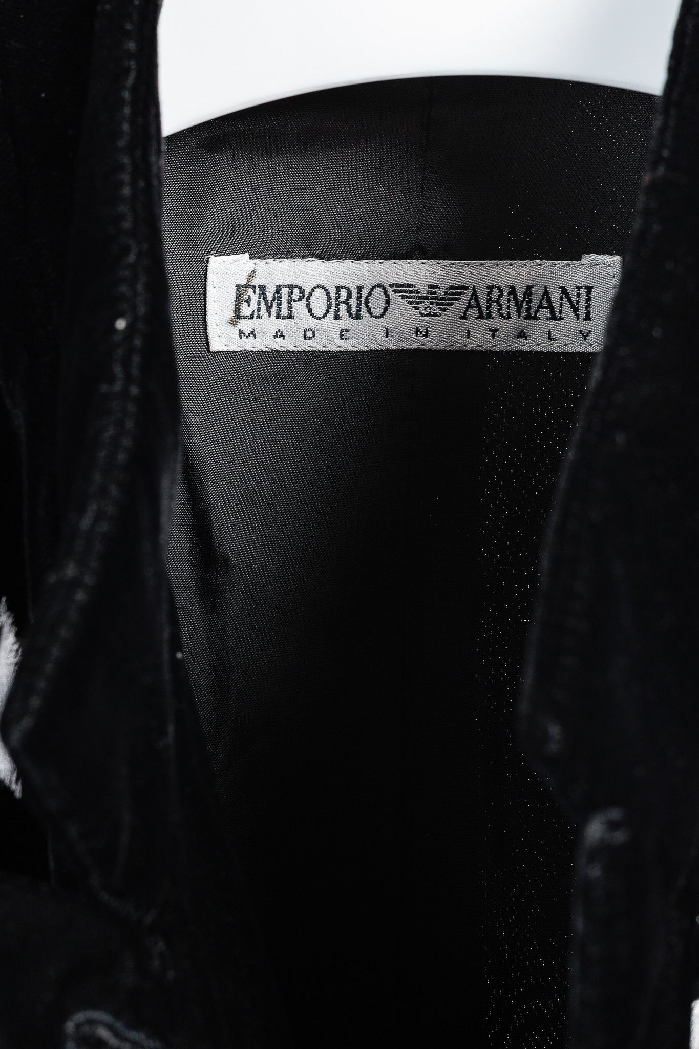 Emporio Armani Emporio Armani Deconstructed Flowers Black Velvet Jacket Size S / US 4 / IT 40 - 4 Thumbnail