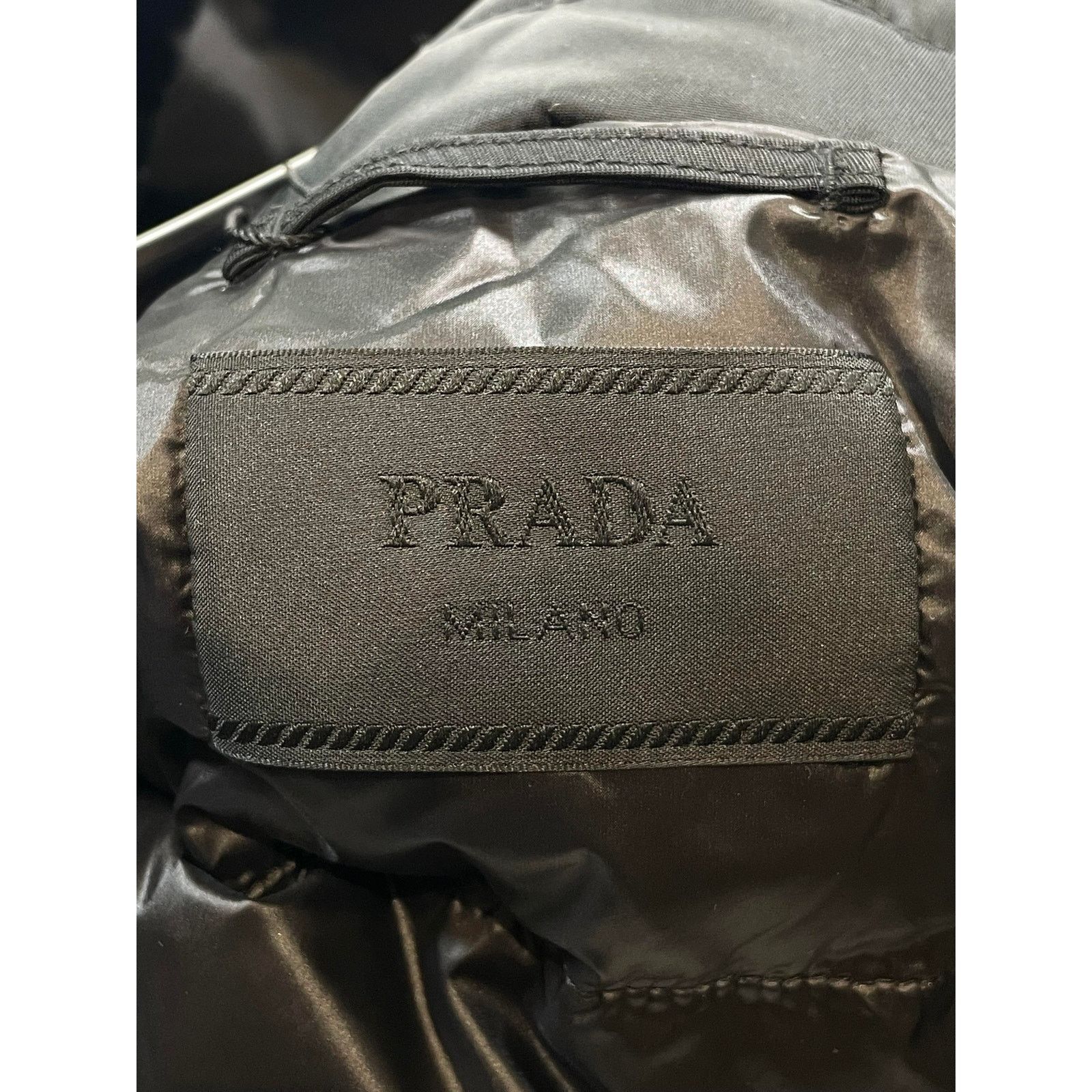 Prada Prada Nylon Plaque Black Puffer Jacket Size US L / EU 52-54 / 3 - 14 Thumbnail