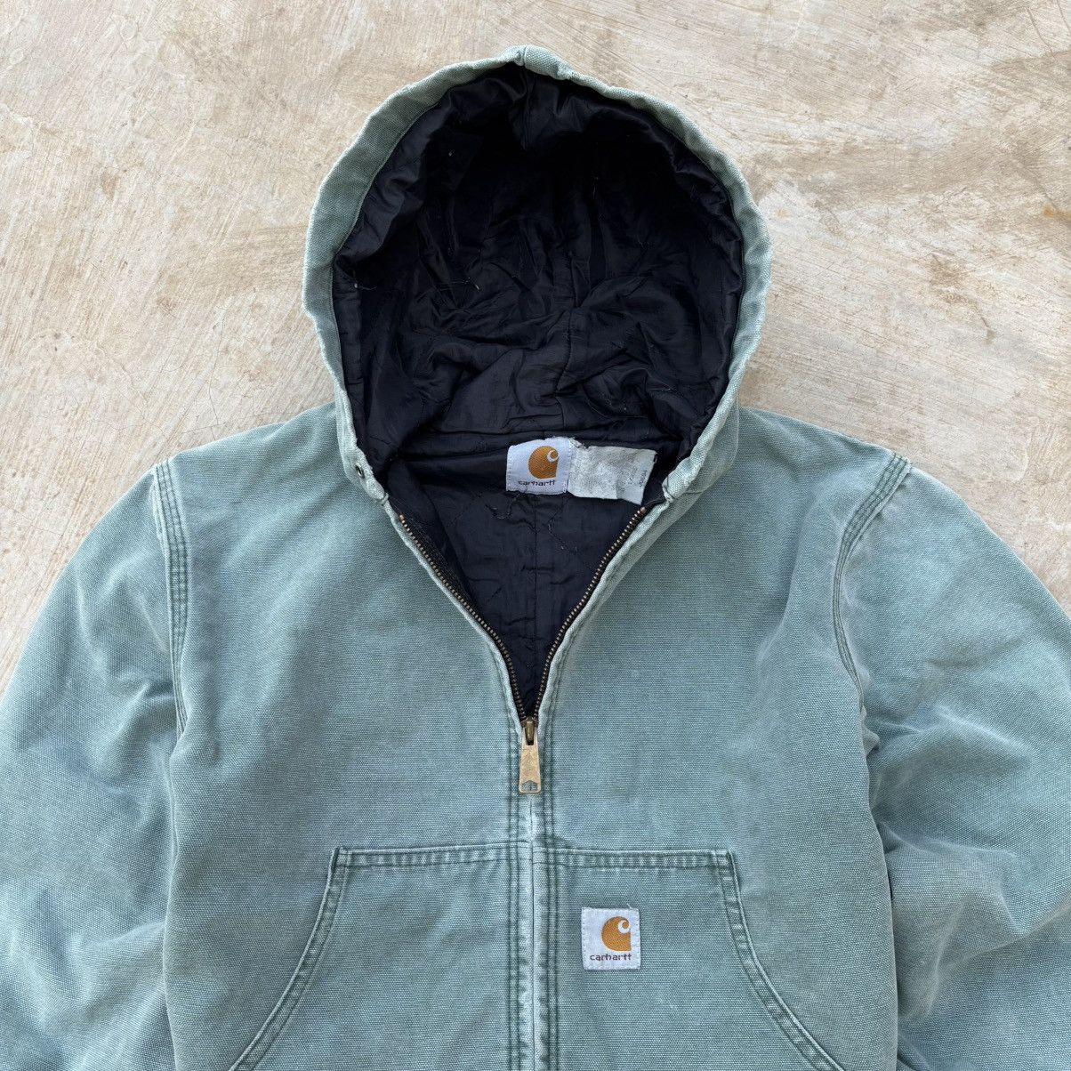 Carhartt Vintage 90s Sunfaded Carhartt Active Hood Jacket Size US S / EU 44-46 / 1 - 2 Thumbnail