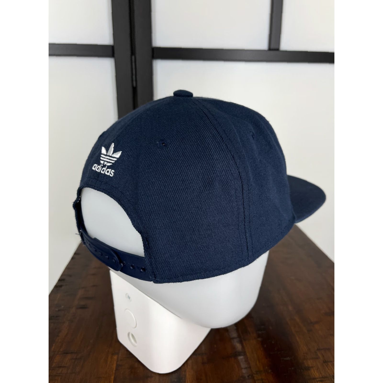 Adidas Adidas Hat Cap Snap Back One Size Blue Green Embroidered Trefoil Wool Blend Mens Cap Hat Size ONE SIZE - 7 Thumbnail