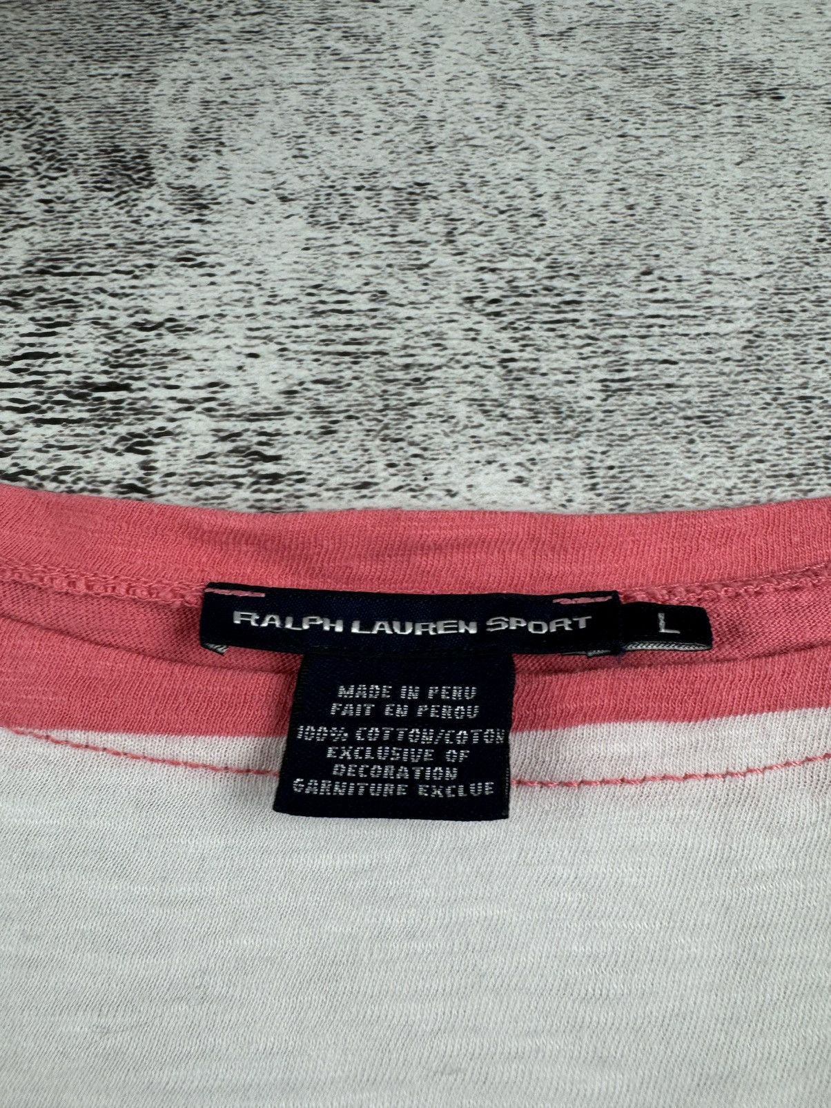 Ralph Lauren Sport Polo Ralph Sport White Striped Tunic Longsleeve T Shirt Top Size L / US 10 / IT 46 - 9 Thumbnail